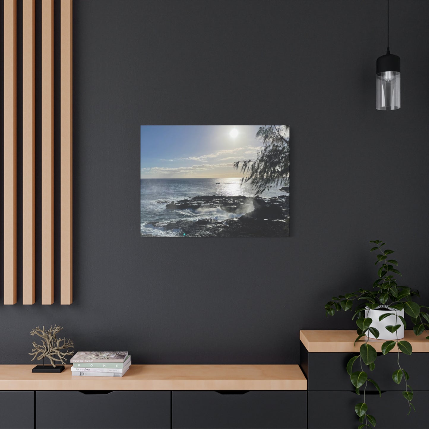 Coastal Serenity Canvas Wall Art - 12x16 Stretched Print