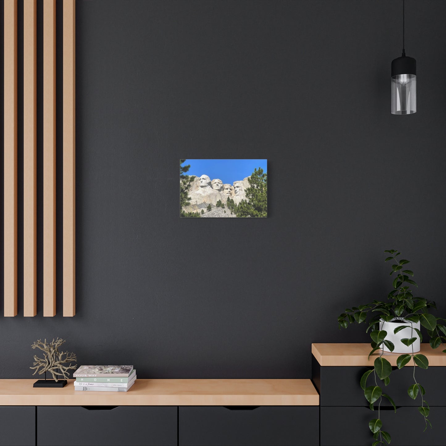 Rustic Mount Rushmore Canvas Art - Stretched Wall Decor