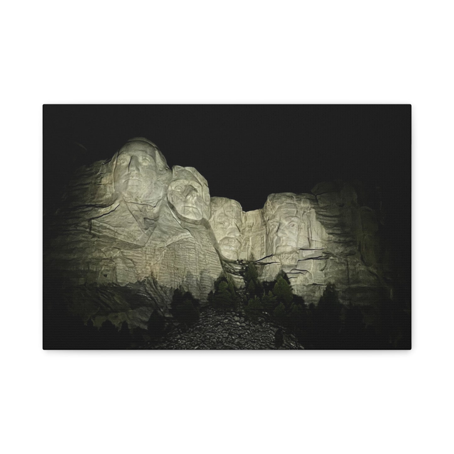 Mount Rushmore Matte Canvas Wall Art - Stretched, 1.25"