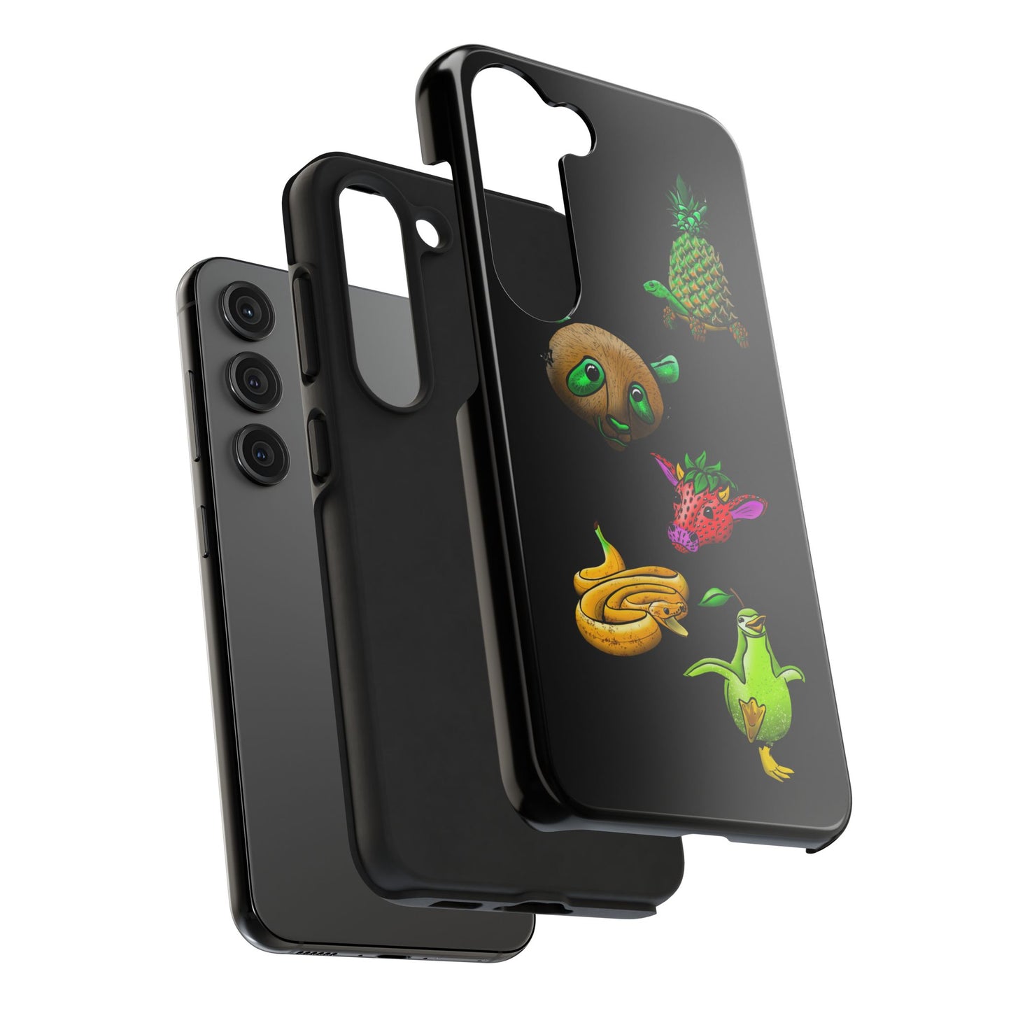 Colorful Animal Design Tough Phone Case - Unique Protection for Wildlife Lovers