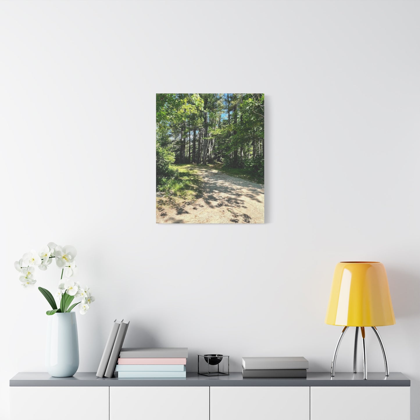 Serene Forest Path Canvas Wall Art - Tranquil Nature Decor for Home