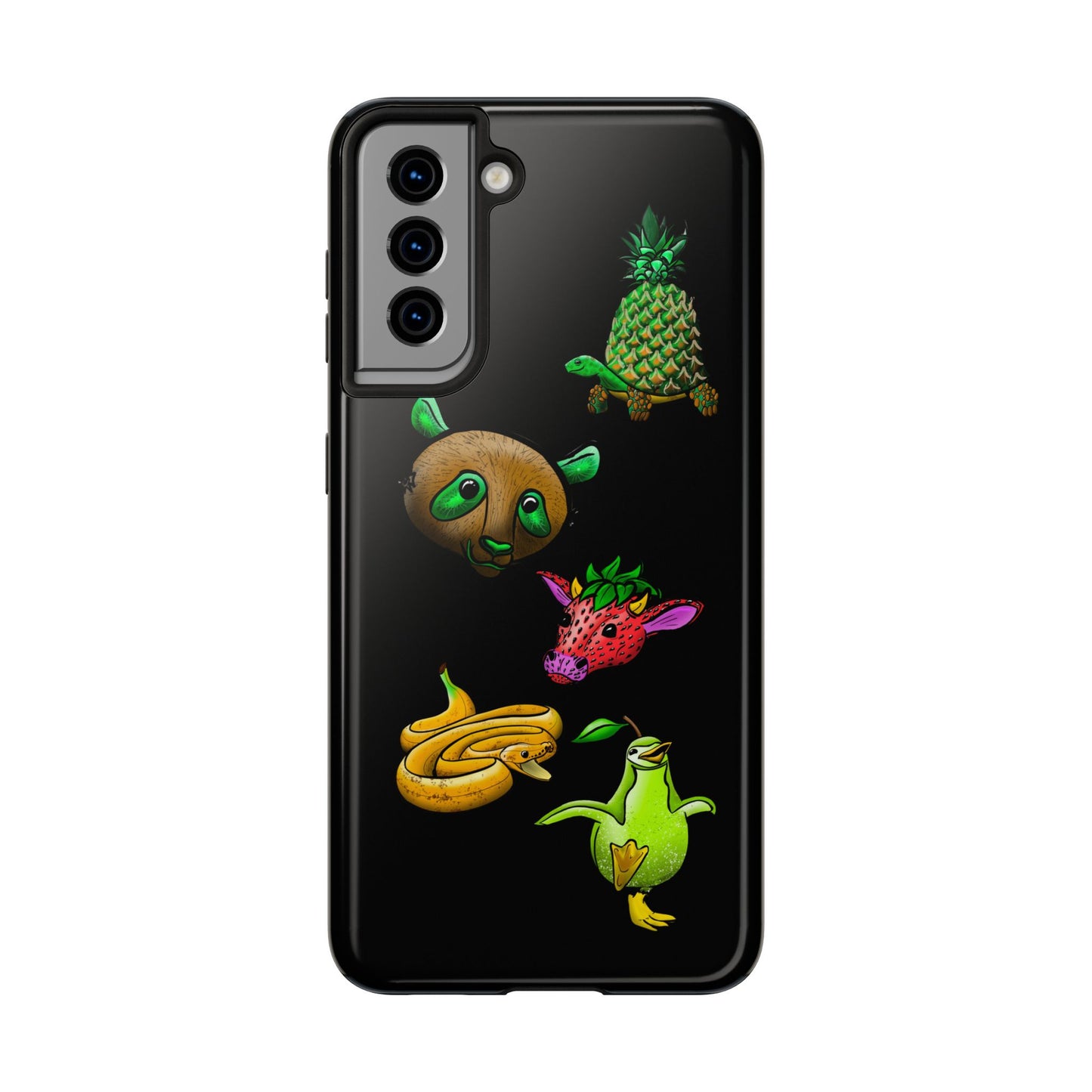 Colorful Animal Design Tough Phone Case - Unique Protection for Wildlife Lovers
