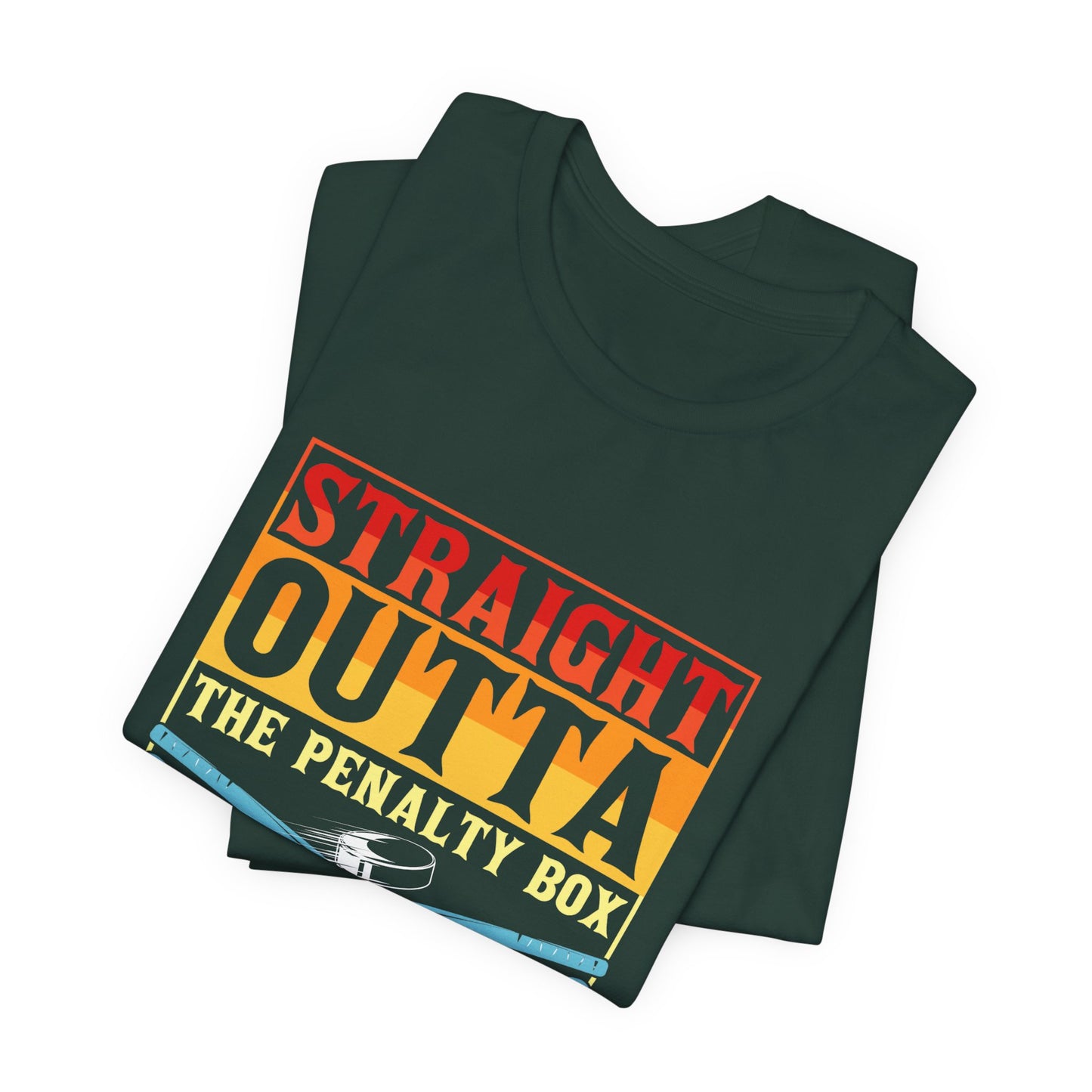 Straight Outta The Penalty Box Unisex T-Shirt - Fun Sports Tee for Game Day Hockey