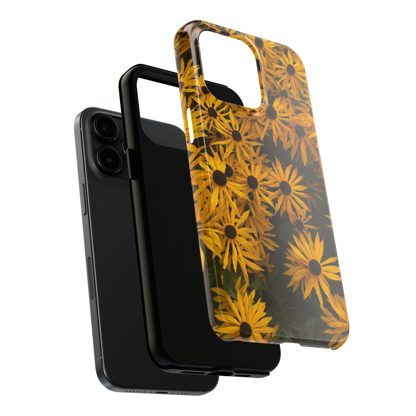 Vibrant Floral Tough Phone Case – Durable Protection with a Sunny Yellow Flower Design