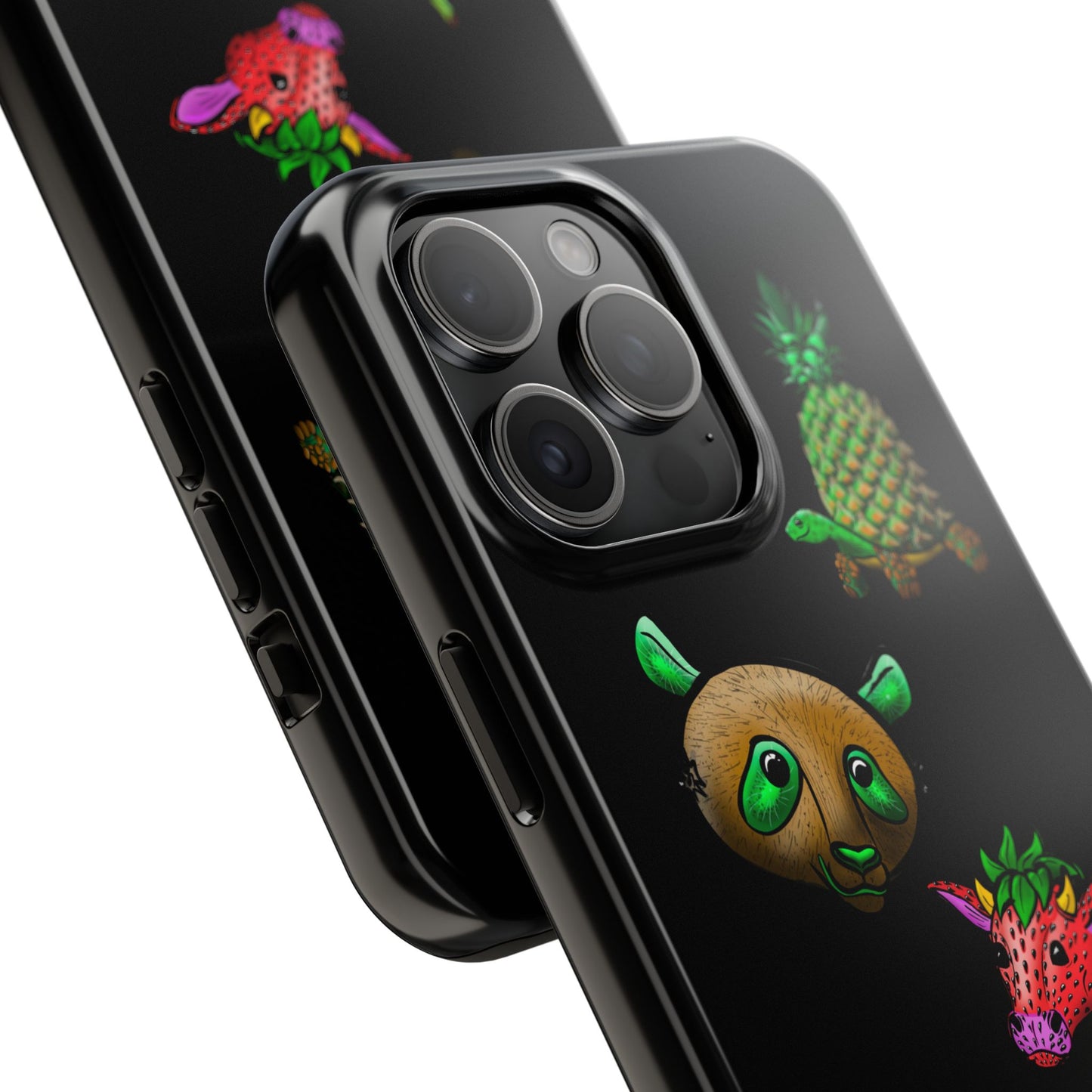 Colorful Animal Design Tough Phone Case - Unique Protection for Wildlife Lovers