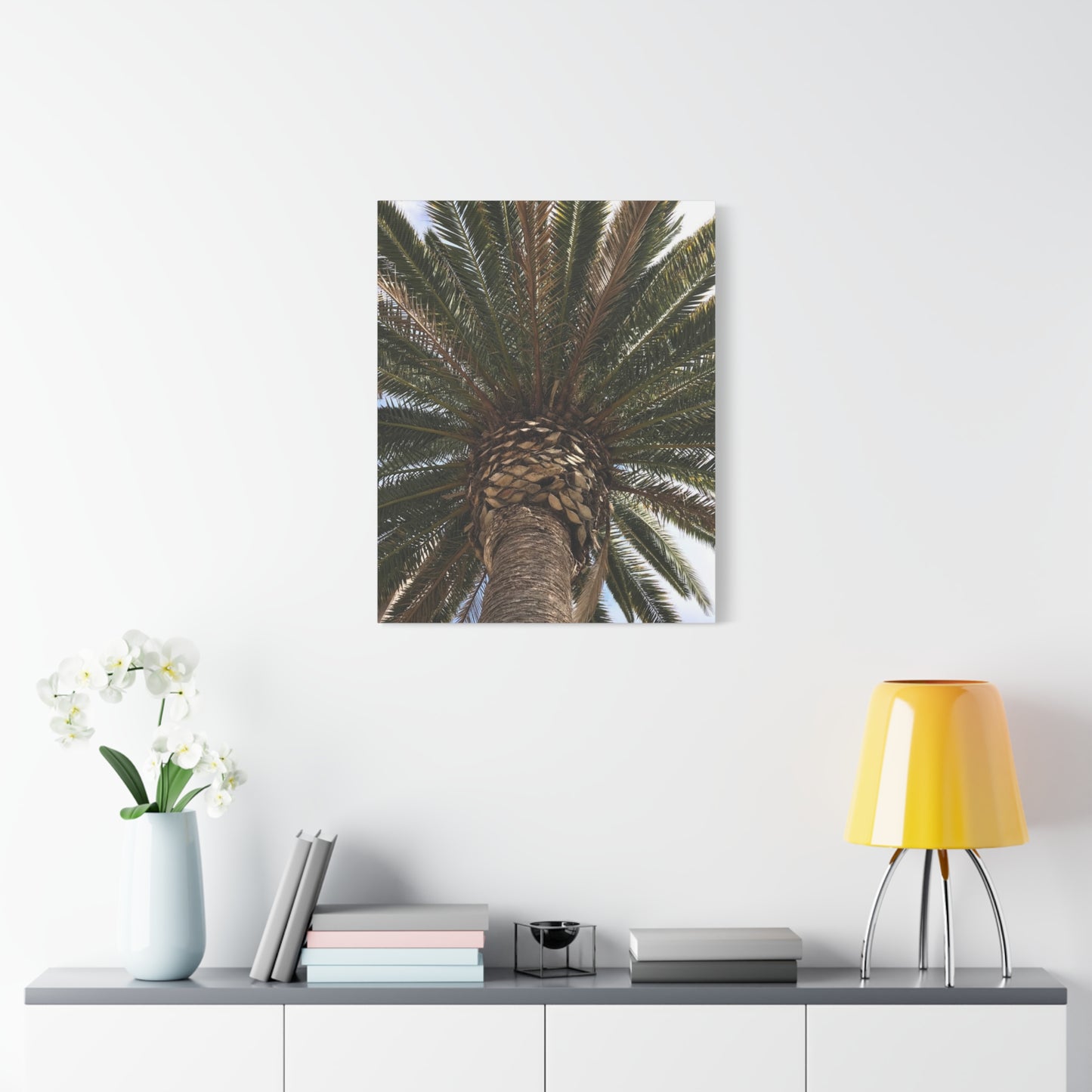 Tropical Palm Tree Canvas Art - Stretched Wall Decor for Home or Office