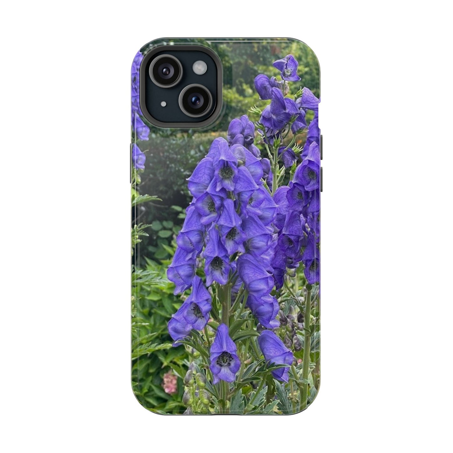 Floral Magnetic Tough Case - Vibrant Purple Flower Design for Resilience and Style