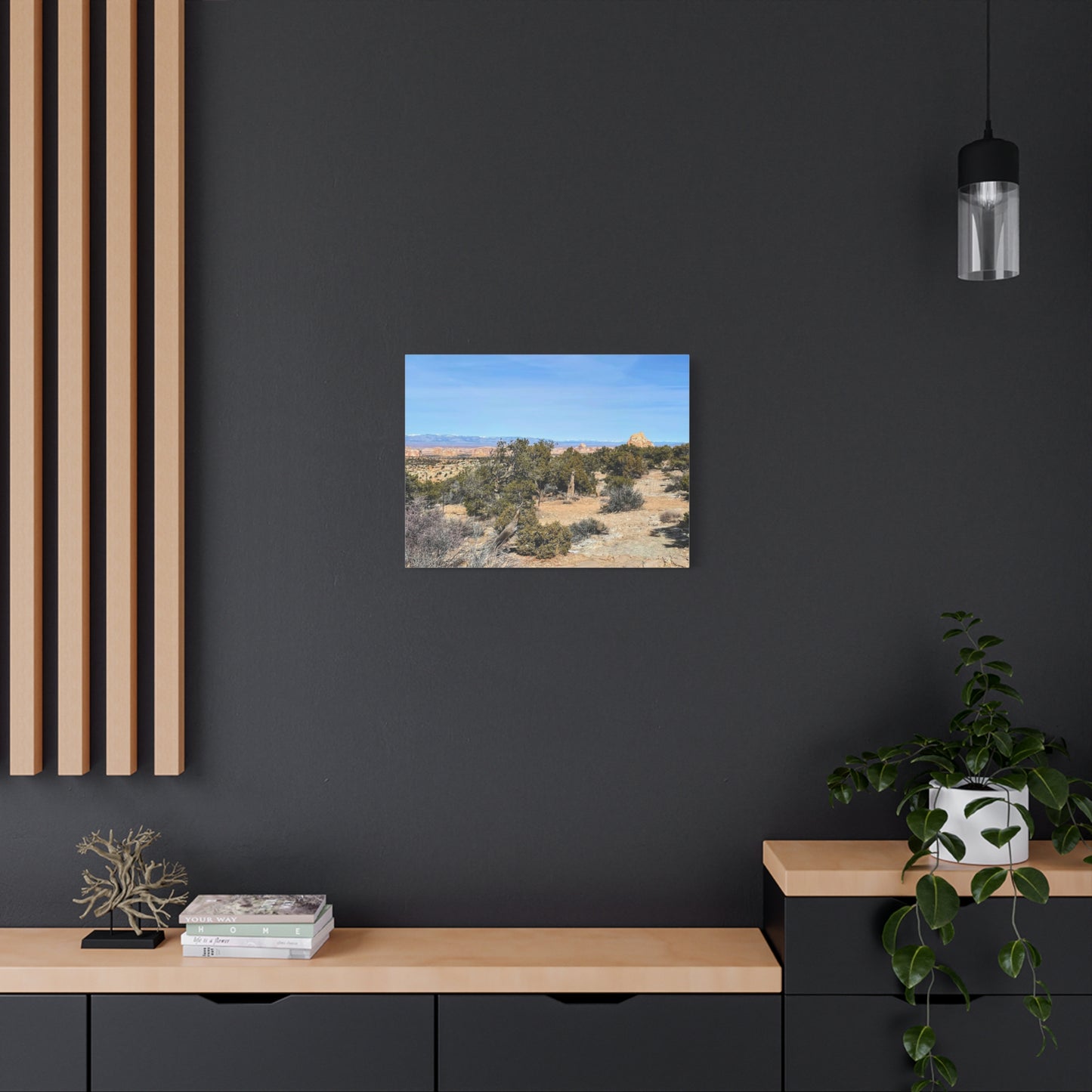 Desert Landscape Canvas Wall Art – 1.25" Matte Stretched Decor for Nature Lovers