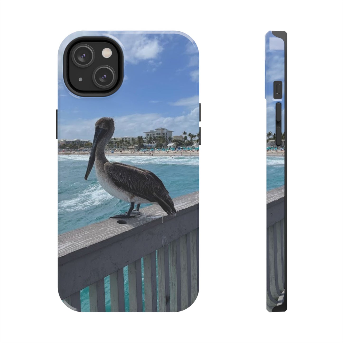 Coastal Pelican Tough Phone Cases - Durable Protection with Ocean Vibe