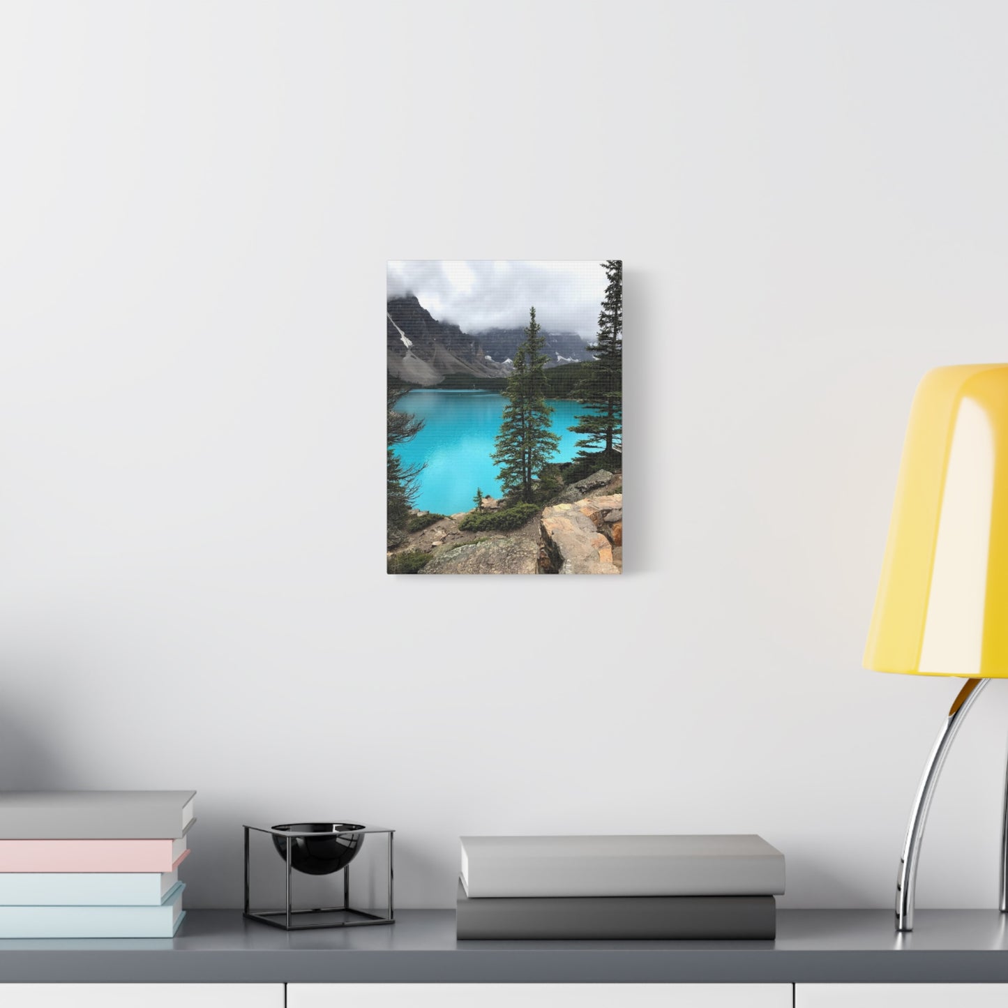 Nature Canvas Print - Tranquil Mountain Lake Art for Home Decor