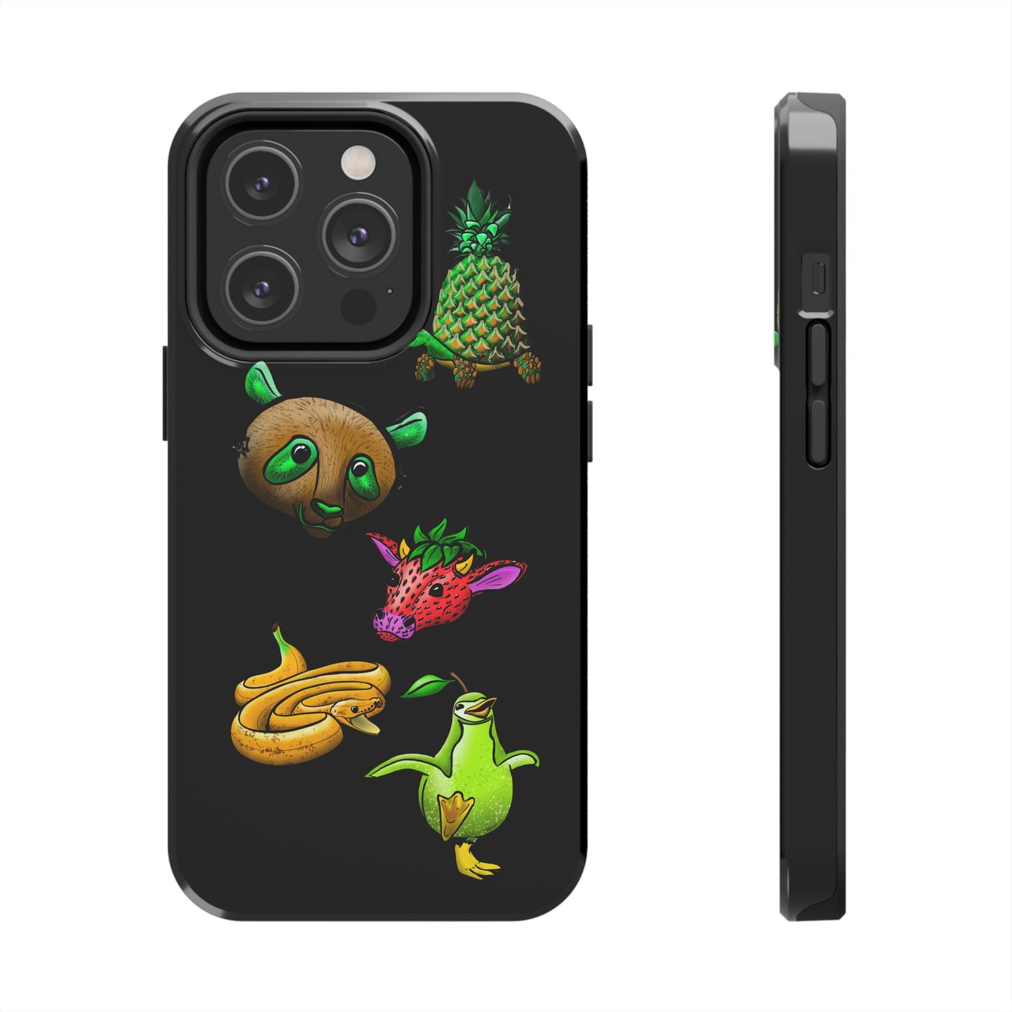 Colorful Animal Design Tough Phone Case - Unique Protection for Wildlife Lovers