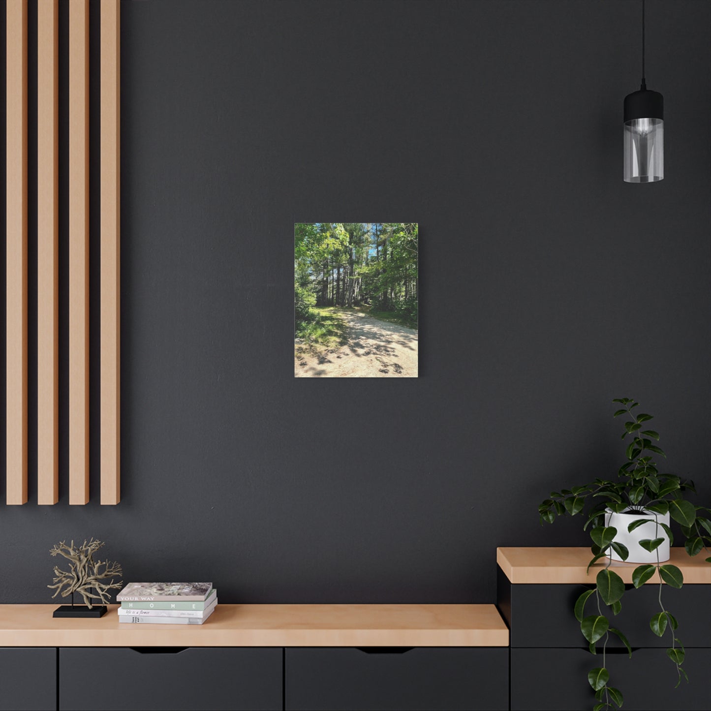 Serene Forest Path Canvas Wall Art - Tranquil Nature Decor for Home