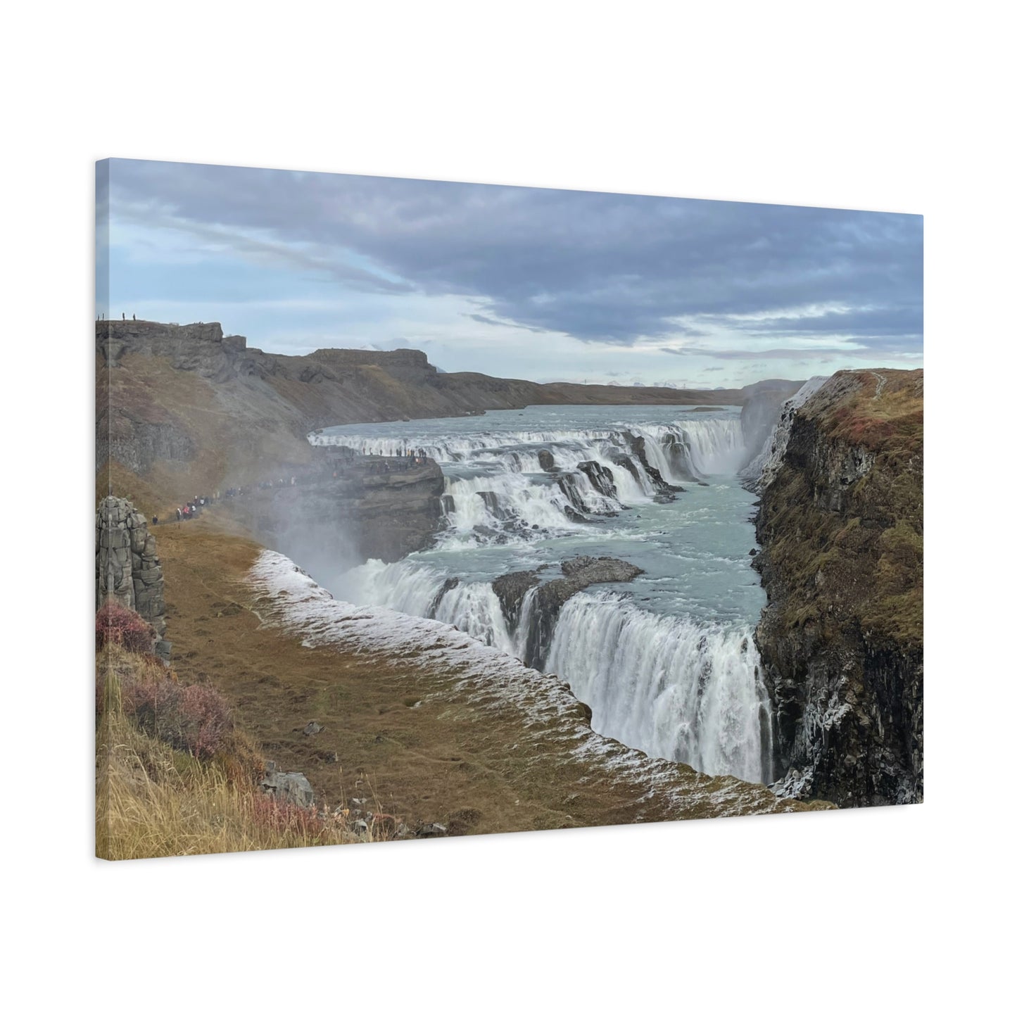 Serene Waterfall Canvas Wall Art - Tranquil Nature Decor