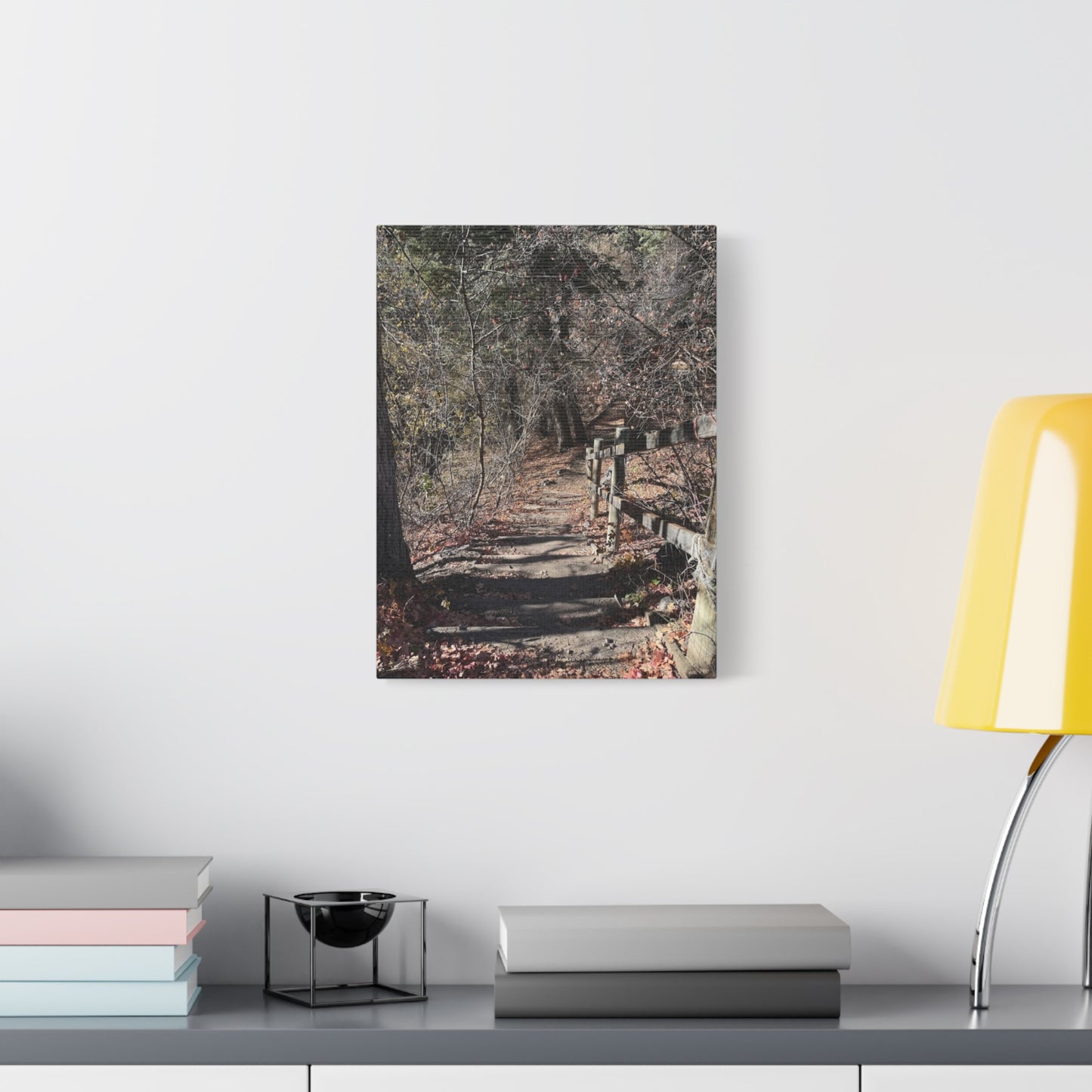 Nature Path Matte Canvas Wall Art - Tranquil Landscape Decor