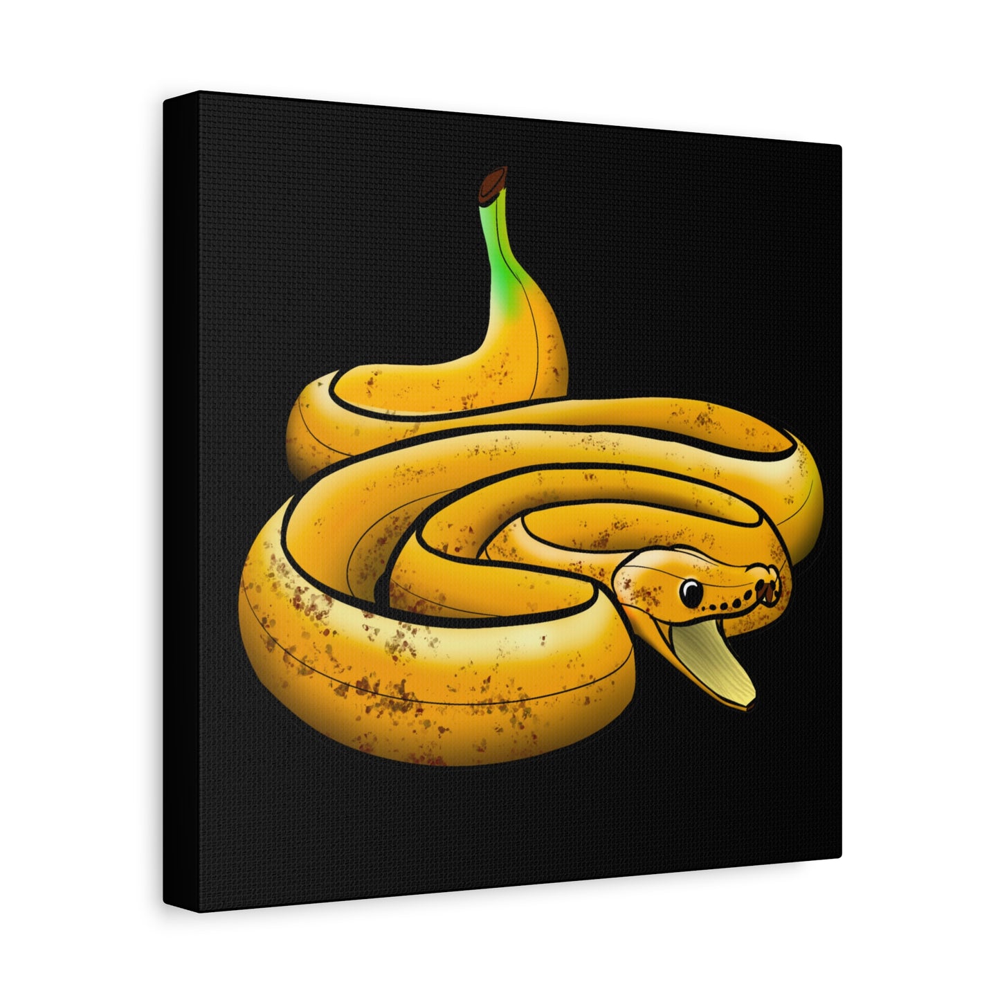 Funny Banana Snake Canvas Art - Quirky Home Decor for Animal Lovers