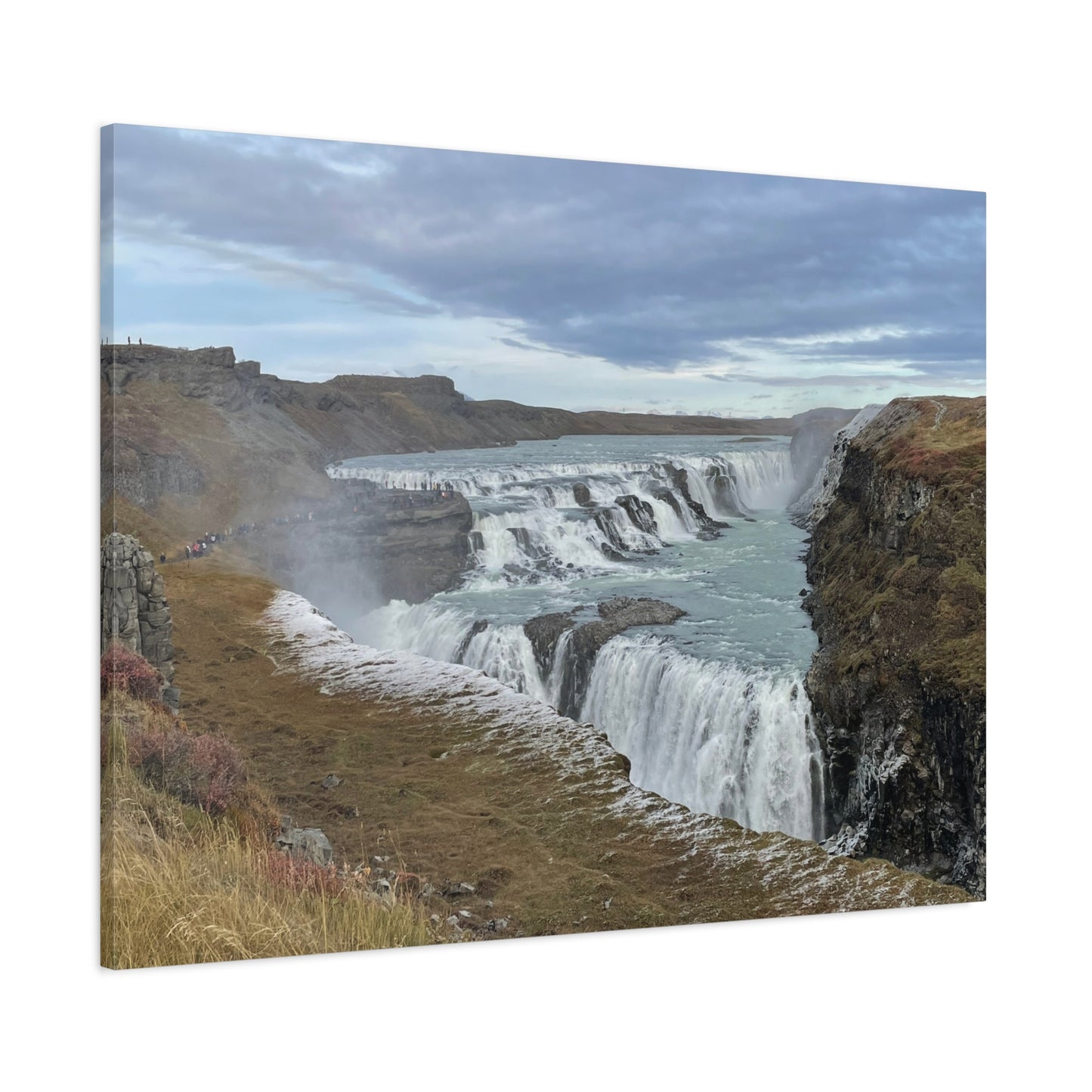 Serene Waterfall Canvas Wall Art - Tranquil Nature Decor