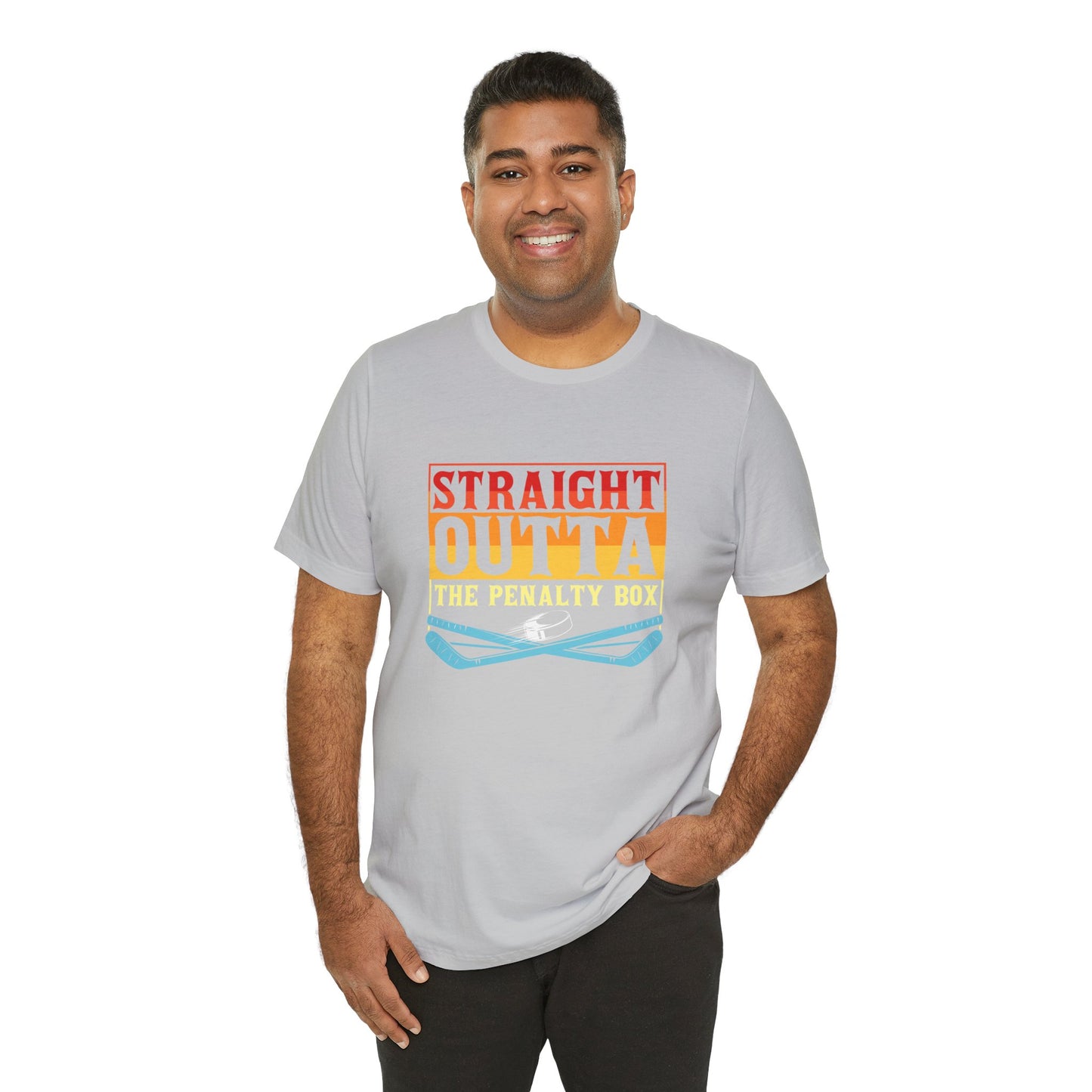 Straight Outta The Penalty Box Unisex T-Shirt - Fun Sports Tee for Game Day Hockey