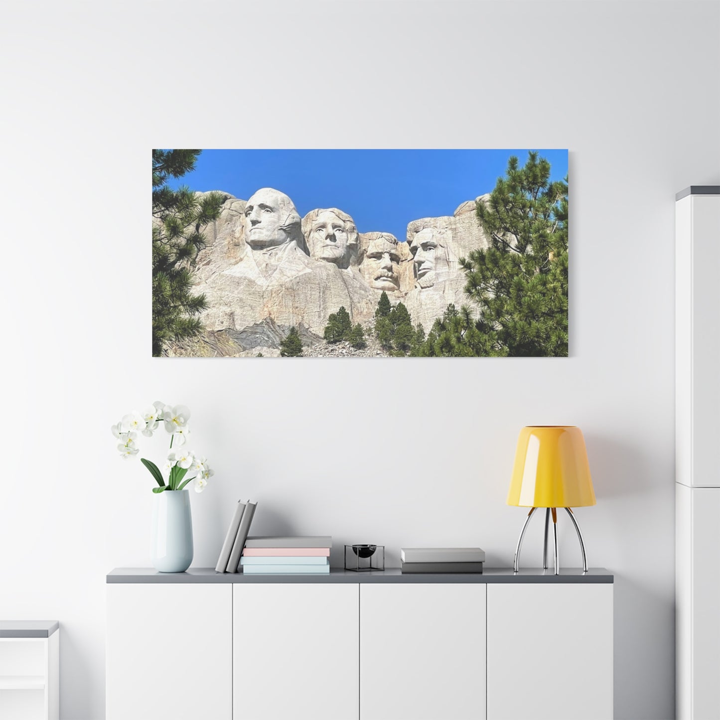 Rustic Mount Rushmore Canvas Art - Stretched Wall Decor