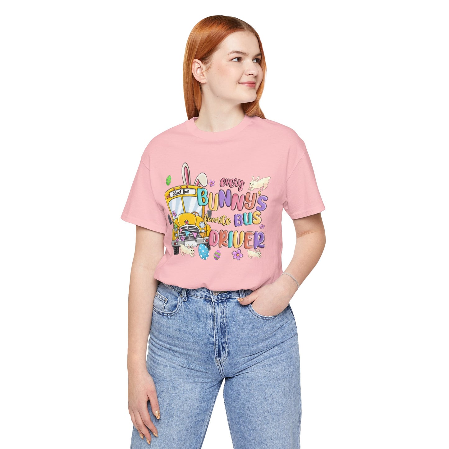Every Bunny's Favorite Bus Driver Unisex Tee - Fun Easter T-Shirt for Kids and Adults