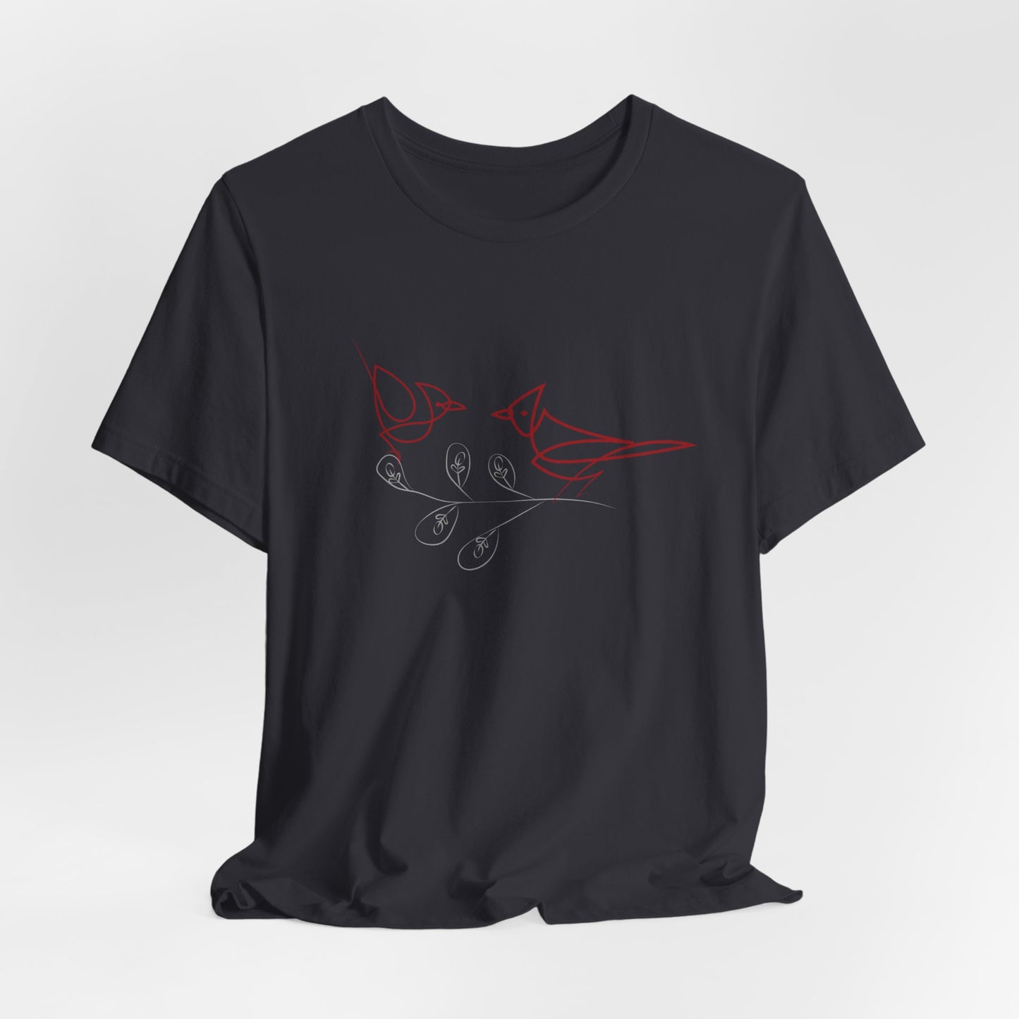 Cardinal Bird Short Sleeve Tee - Unisex Jersey T-Shirt
