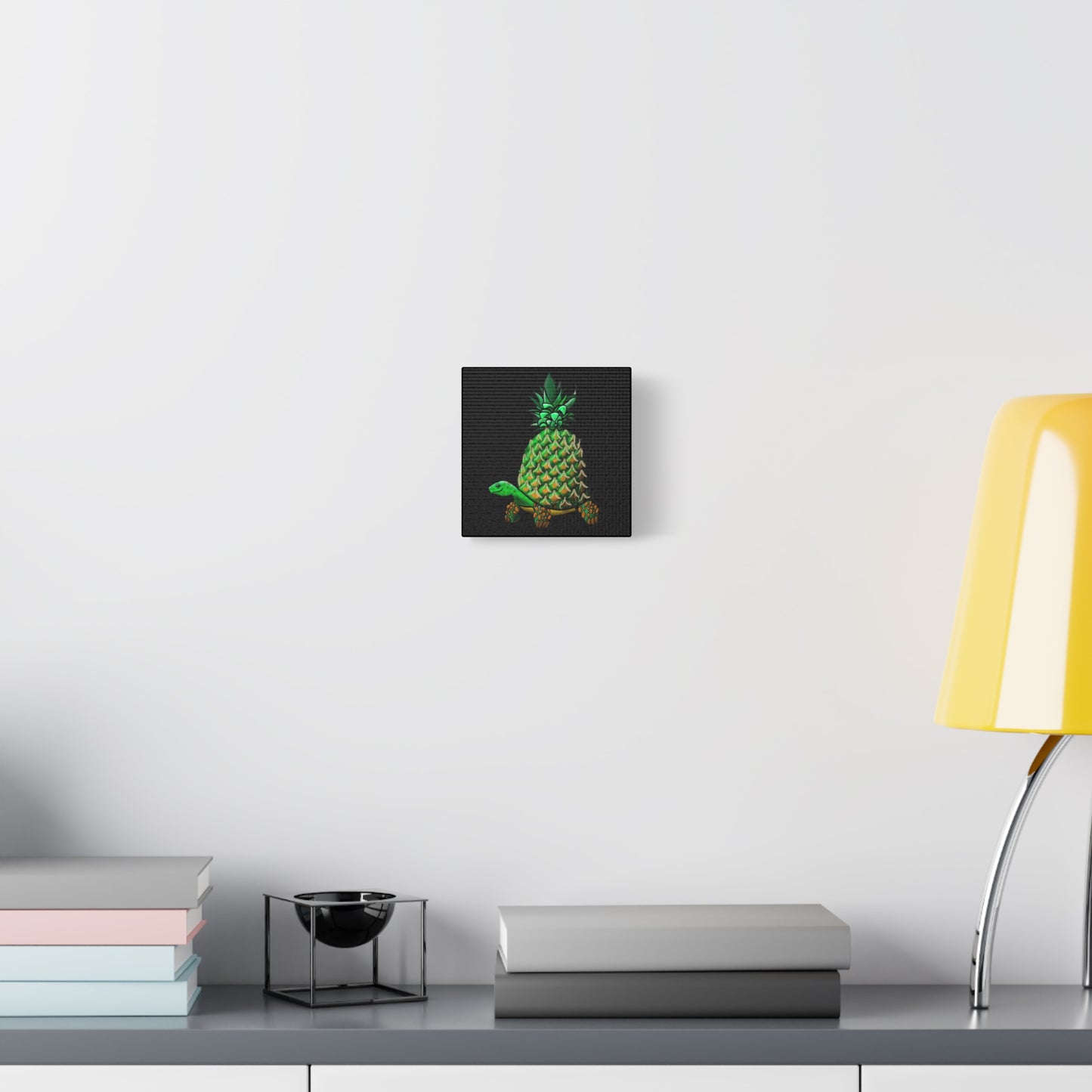 Tropical Turtle Canvas Art - Fun Pineapple Design for Home Décor