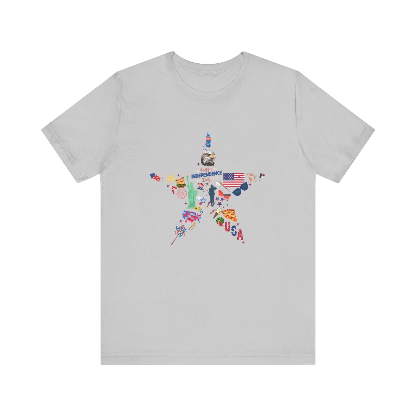 Independence Day Unisex Graphic Tee - Star Design for Celebrations