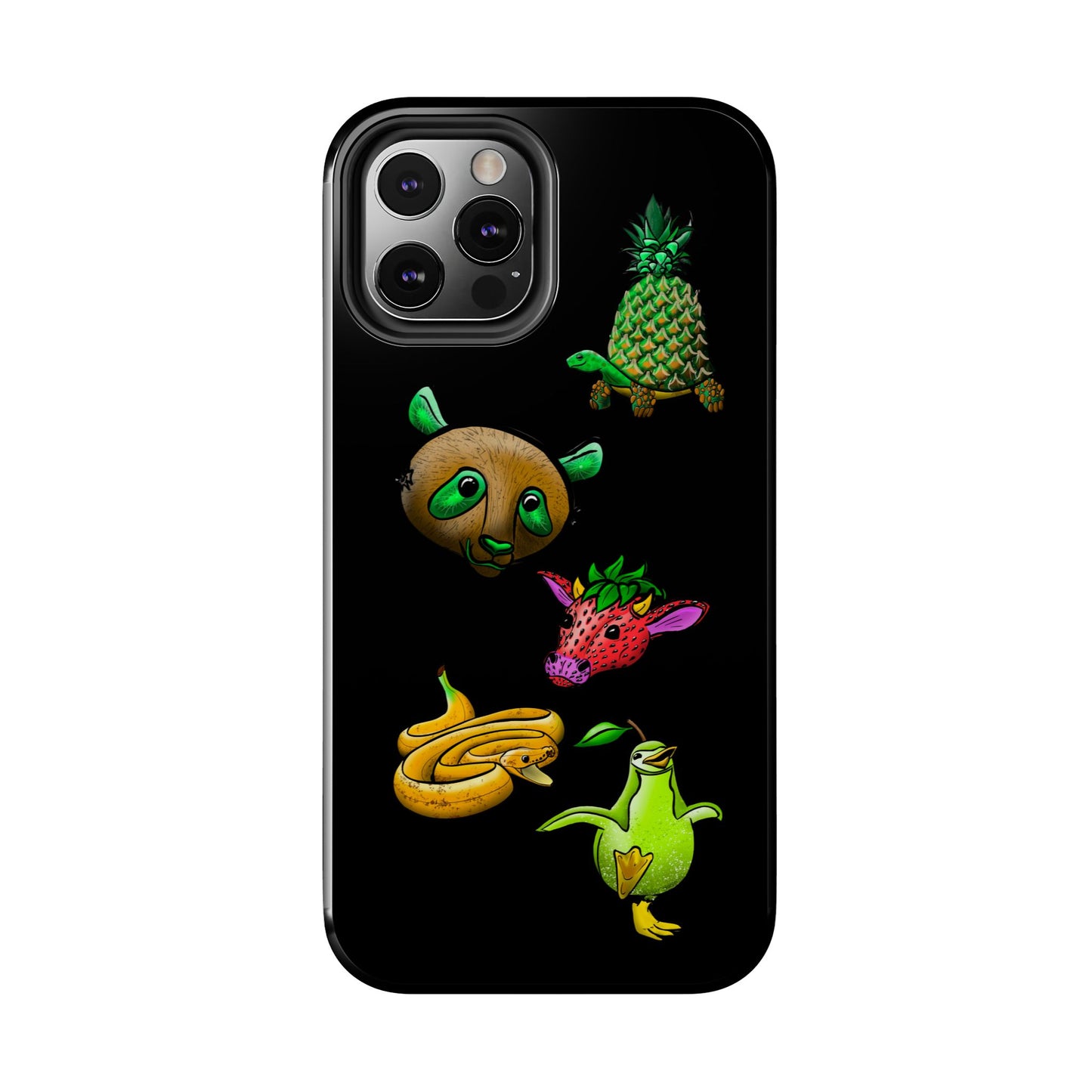Colorful Animal Design Tough Phone Case - Unique Protection for Wildlife Lovers