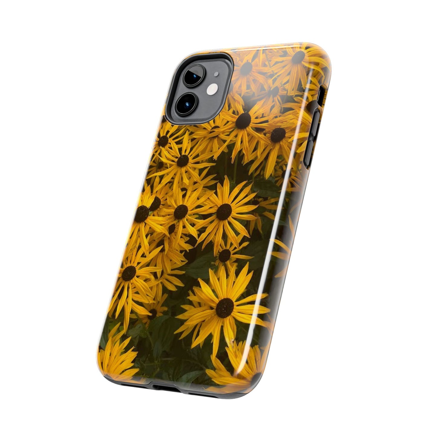 Vibrant Floral Tough Phone Case – Durable Protection with a Sunny Yellow Flower Design