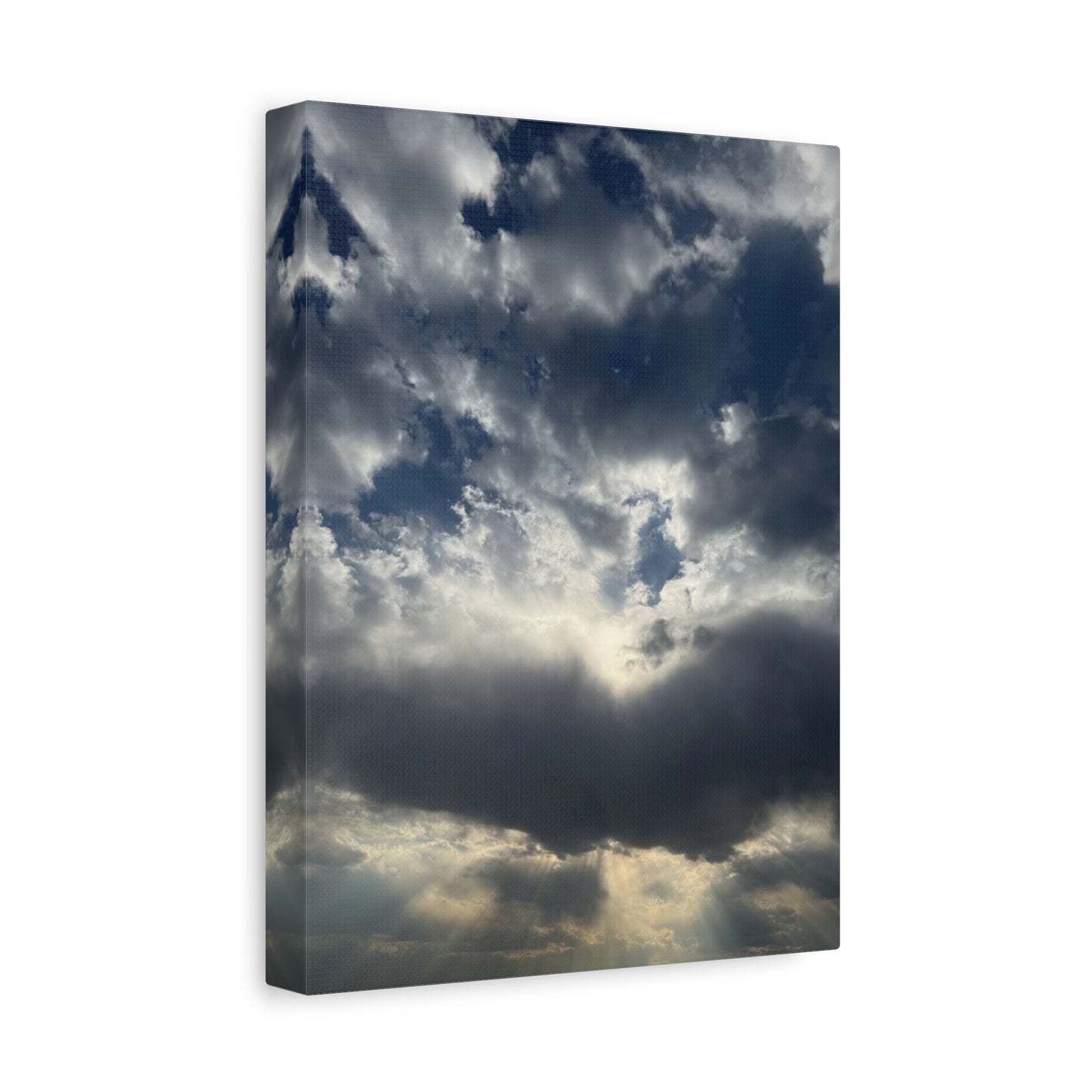 Cloudy Sky Canvas Art - Stretched Matte Wall Decor
