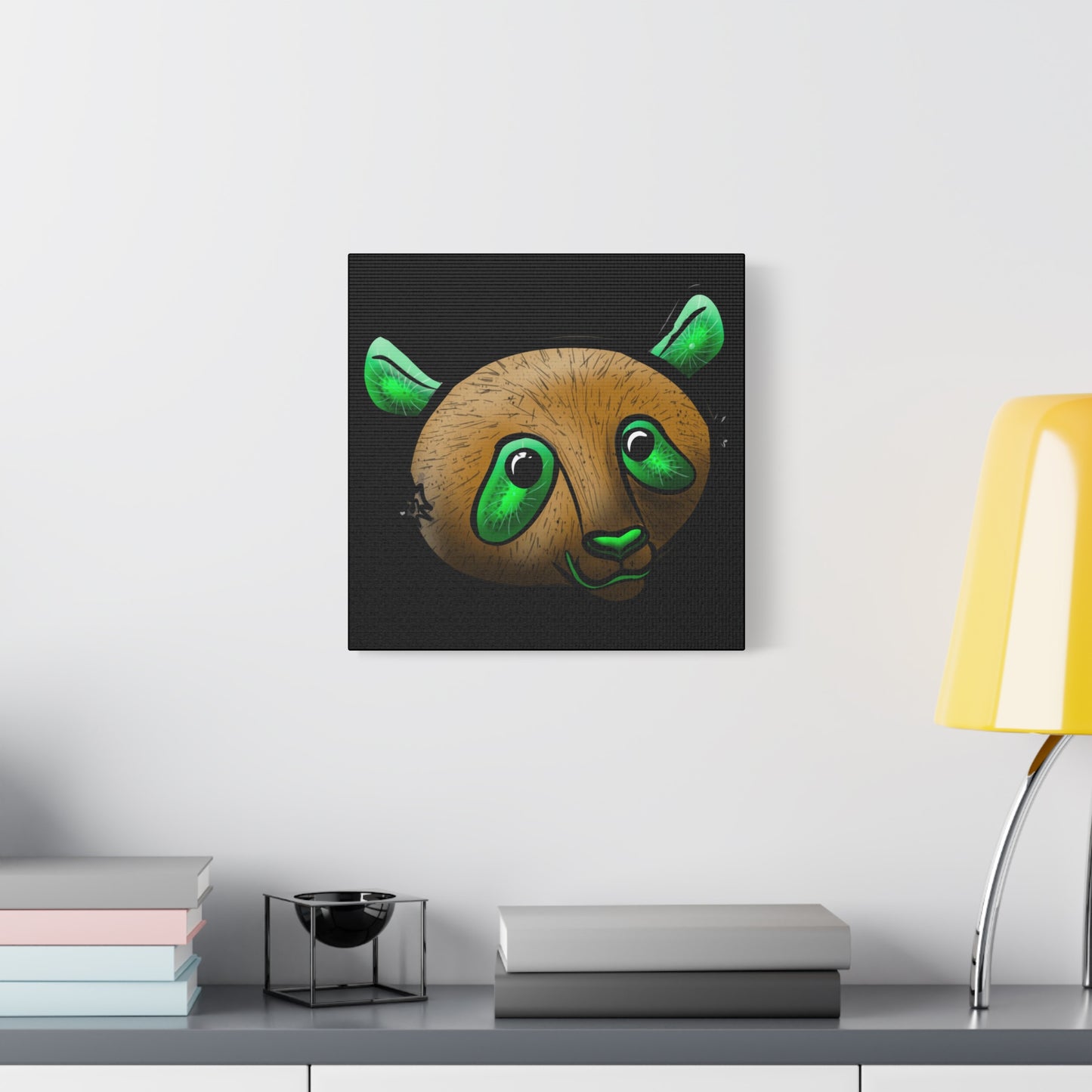 Whimsical Panda Wall Art - Vibrant Matte Canvas, 1.25 Inch