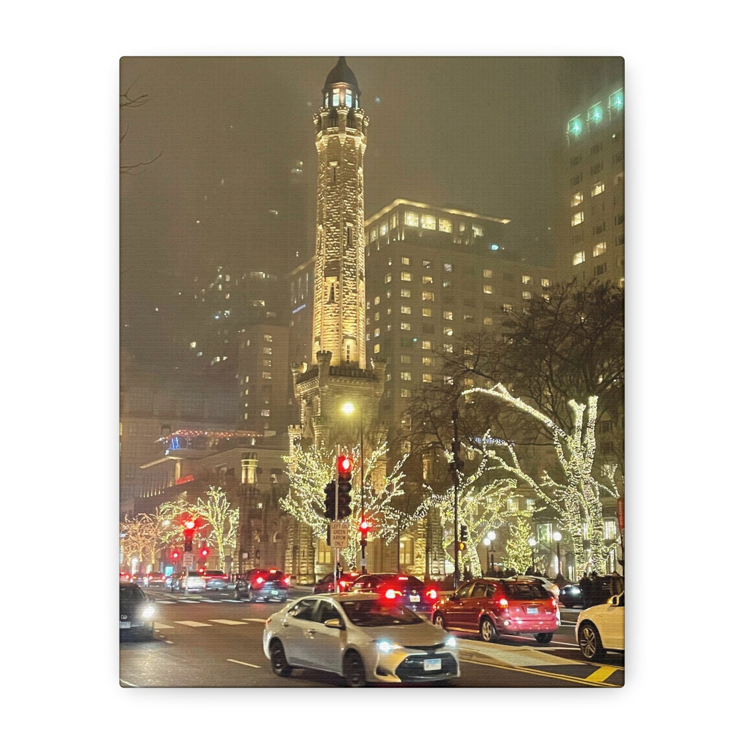 City Lights Wall Art - Water Tower