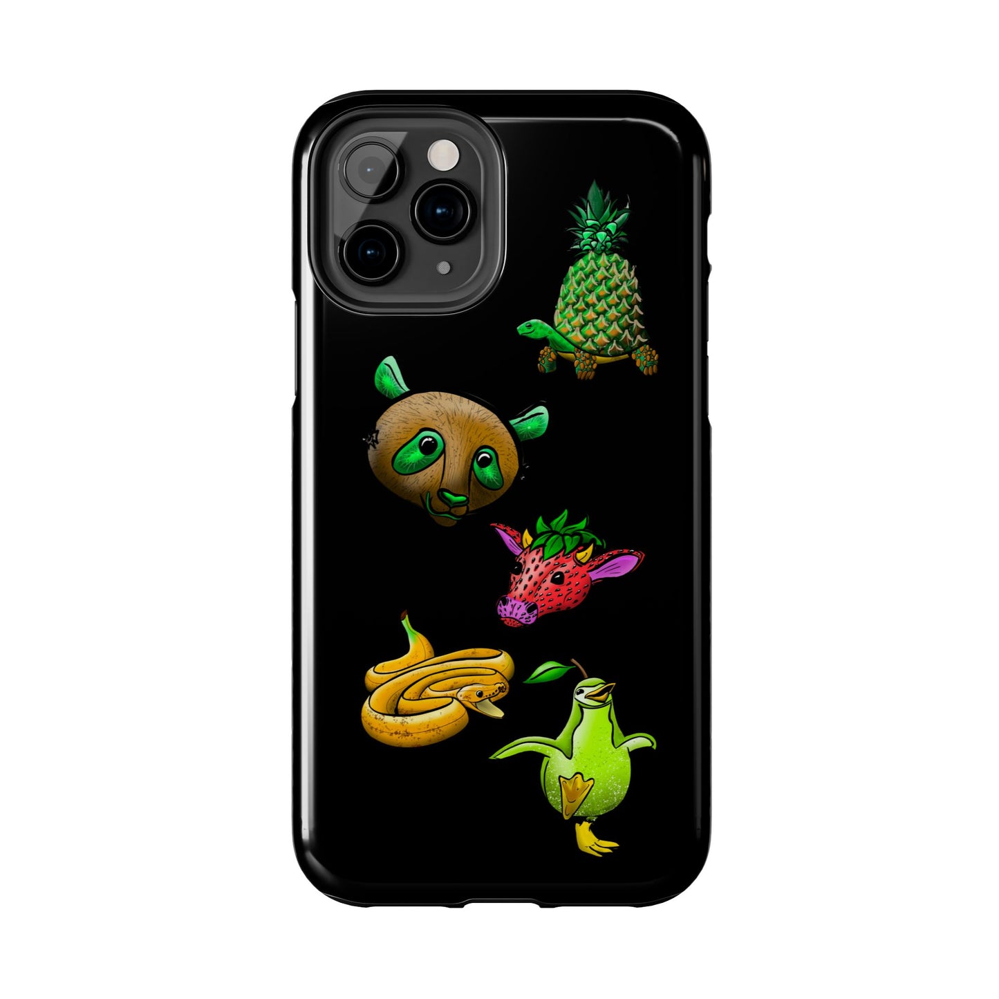 Colorful Animal Design Tough Phone Case - Unique Protection for Wildlife Lovers