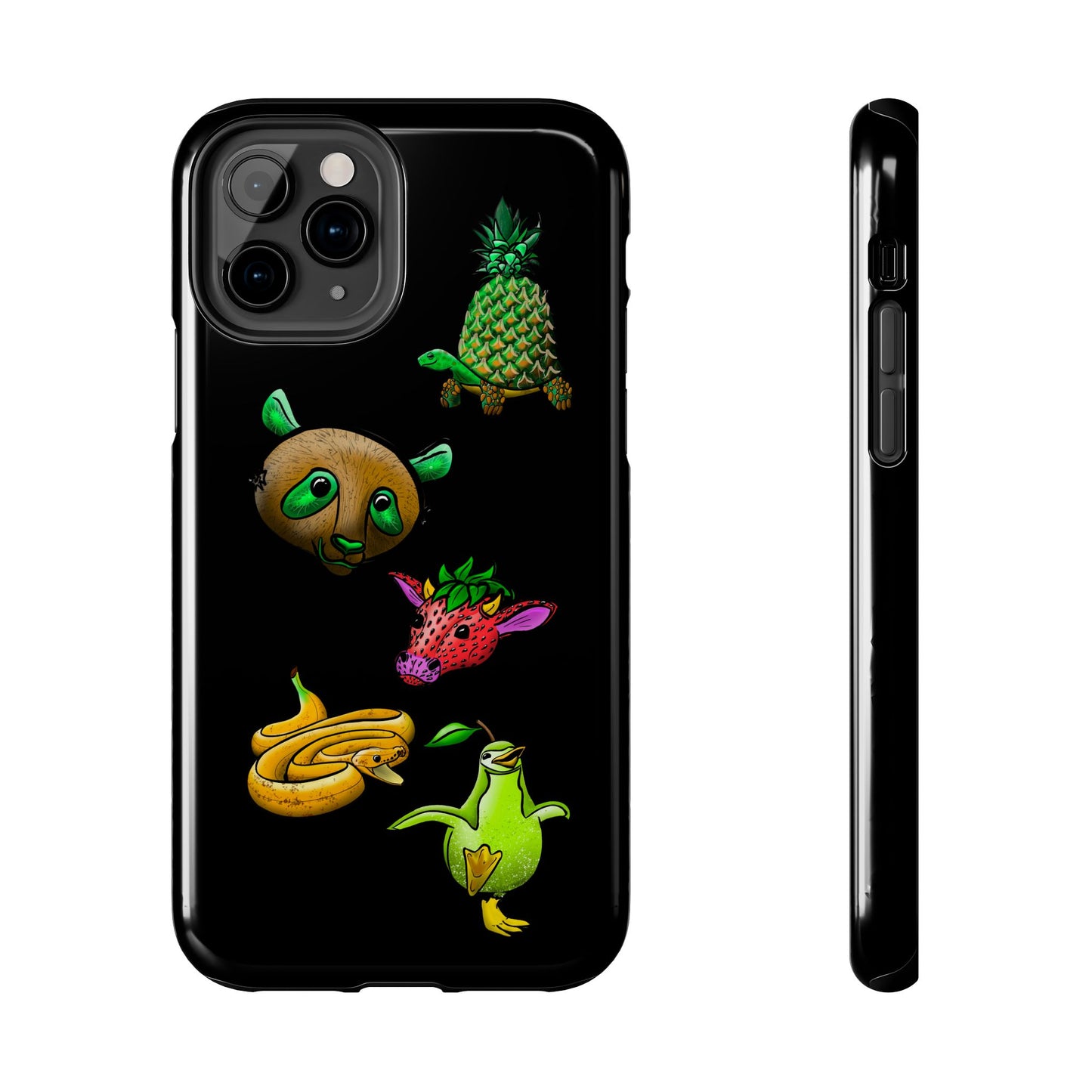 Colorful Animal Design Tough Phone Case - Unique Protection for Wildlife Lovers
