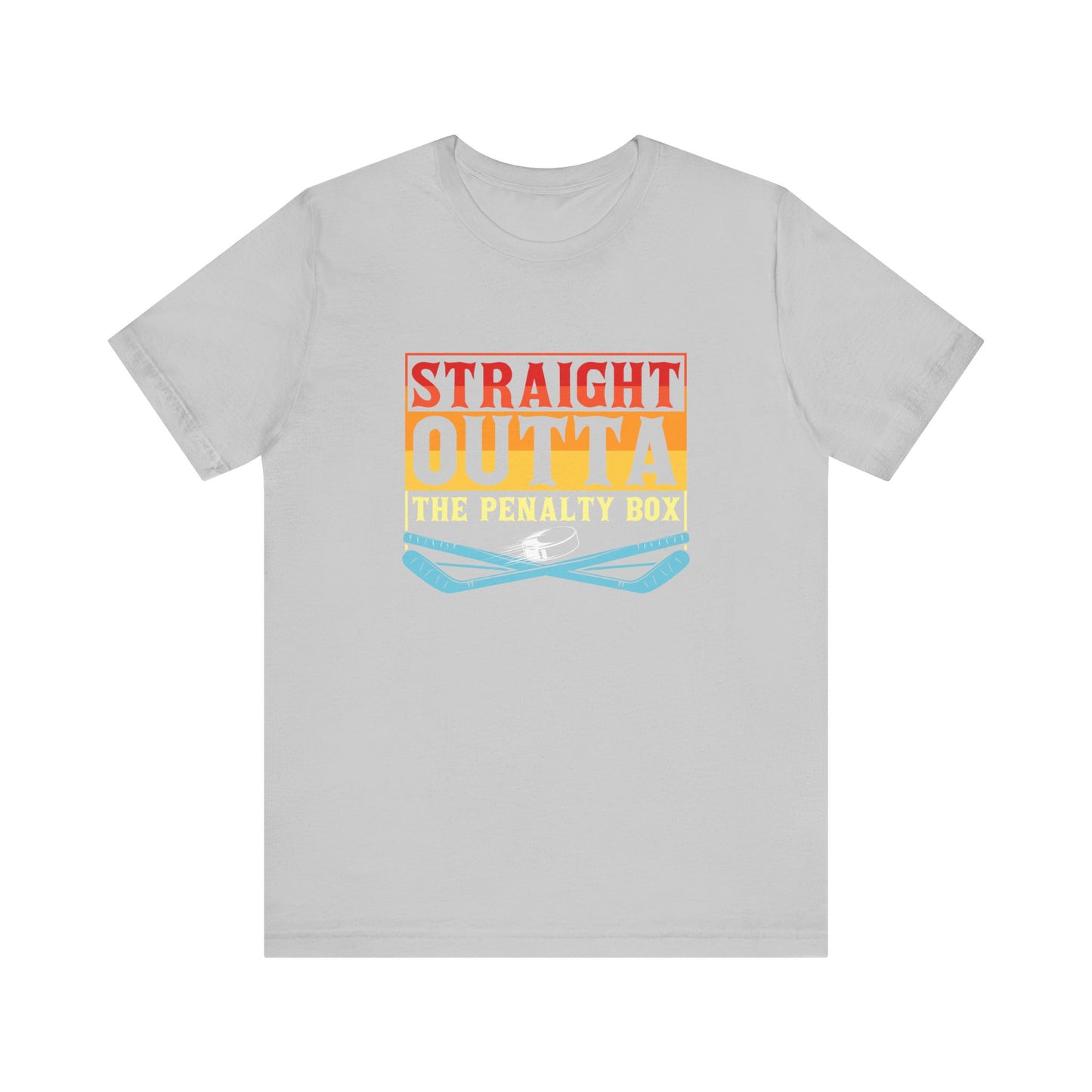 Straight Outta The Penalty Box Unisex T-Shirt - Fun Sports Tee for Game Day Hockey
