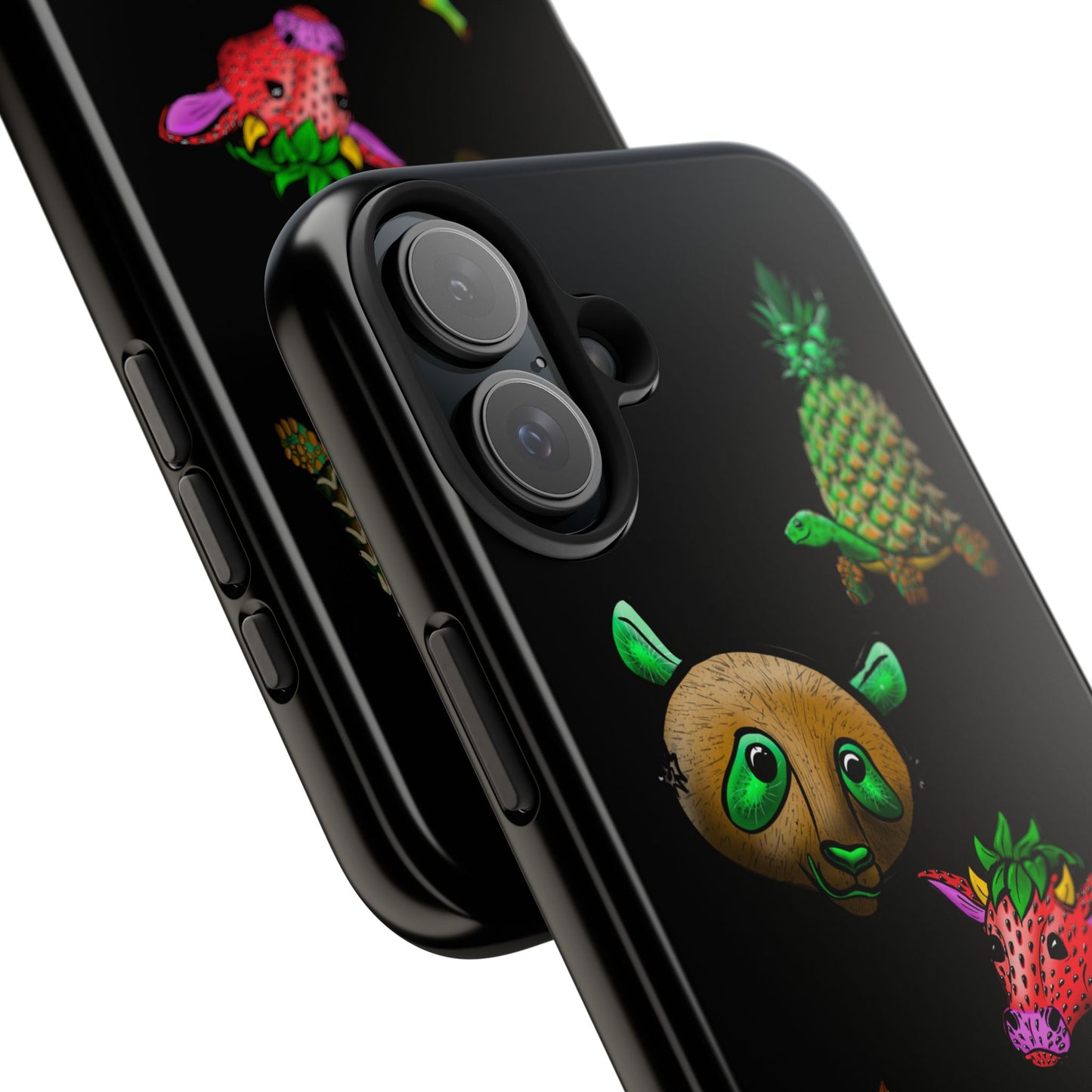 Colorful Animal Design Tough Phone Case - Unique Protection for Wildlife Lovers