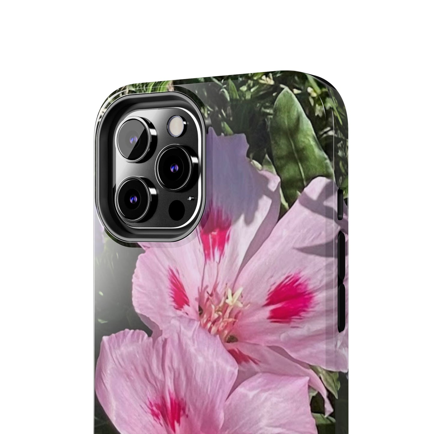 Vibrant Floral Tough Phone Case - Durable Protection with Stunning Pink Flowers
