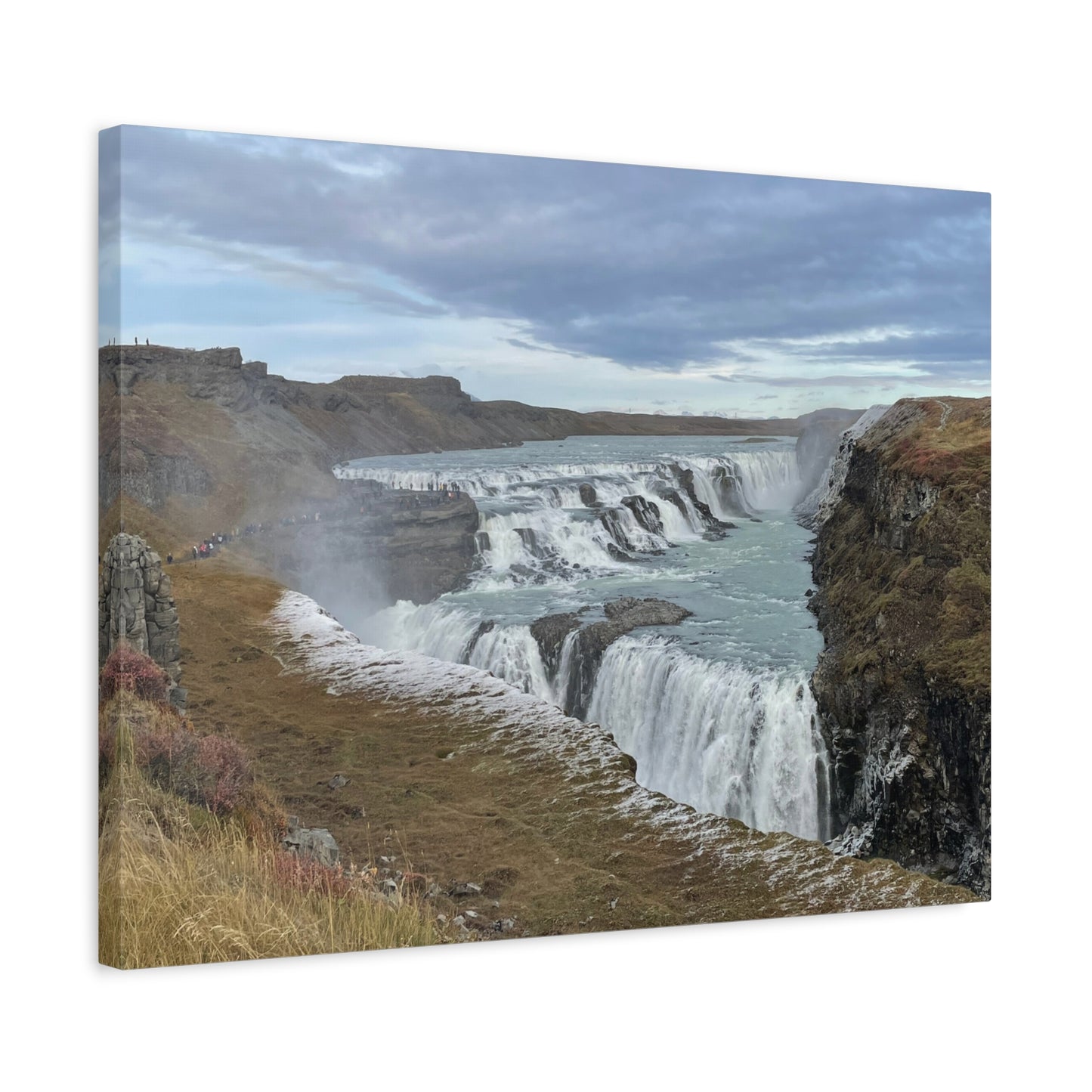 Serene Waterfall Canvas Wall Art - Tranquil Nature Decor