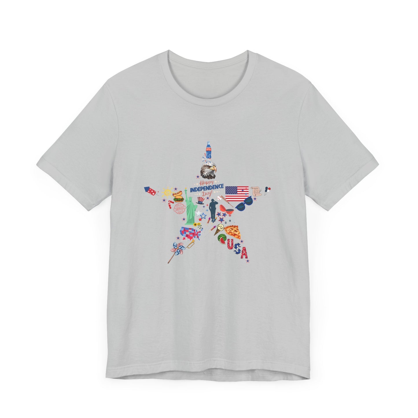 Independence Day Unisex Graphic Tee - Star Design for Celebrations