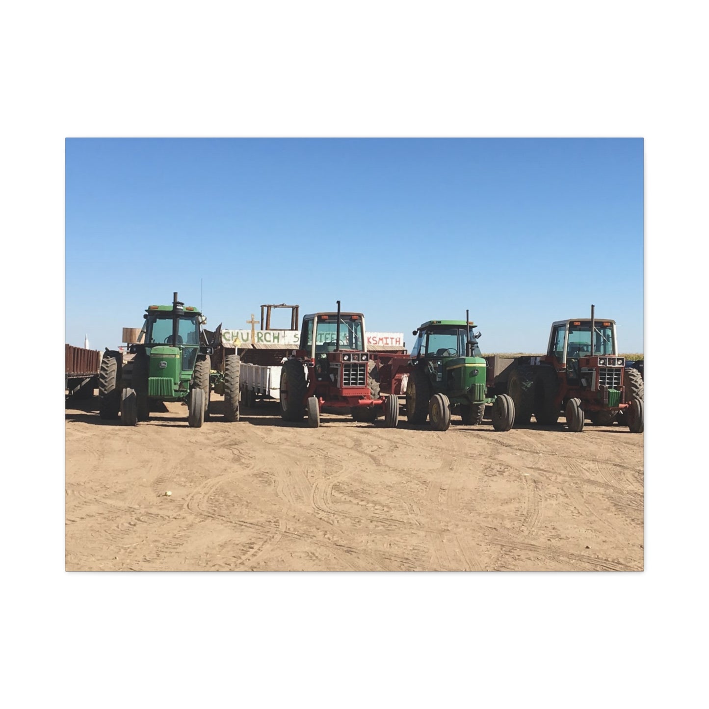 Farming Tractors Canvas Art - Stretched Matte Wall Decor