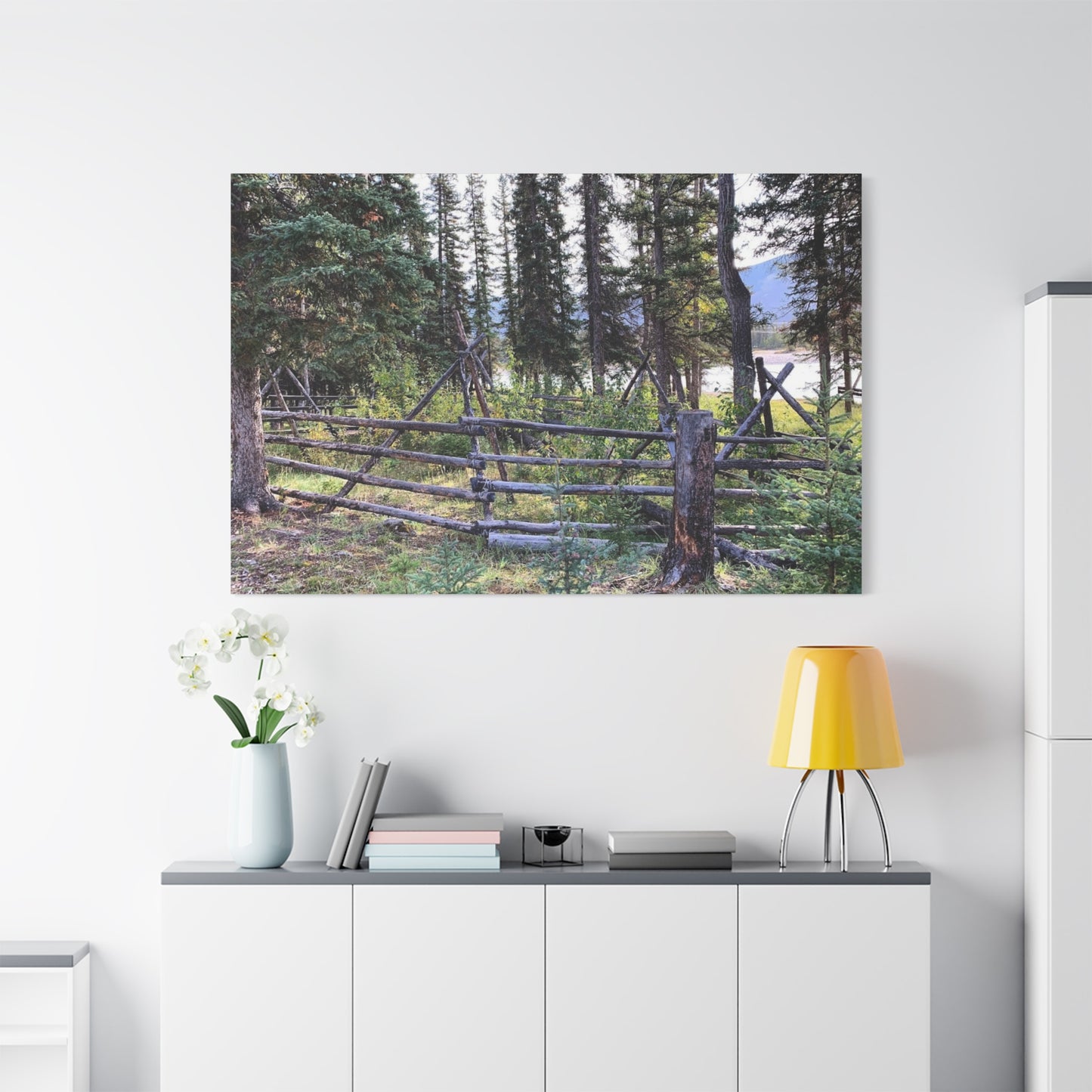 Nature-Inspired Wall Art Canvas Print - Tranquil Forest Scene