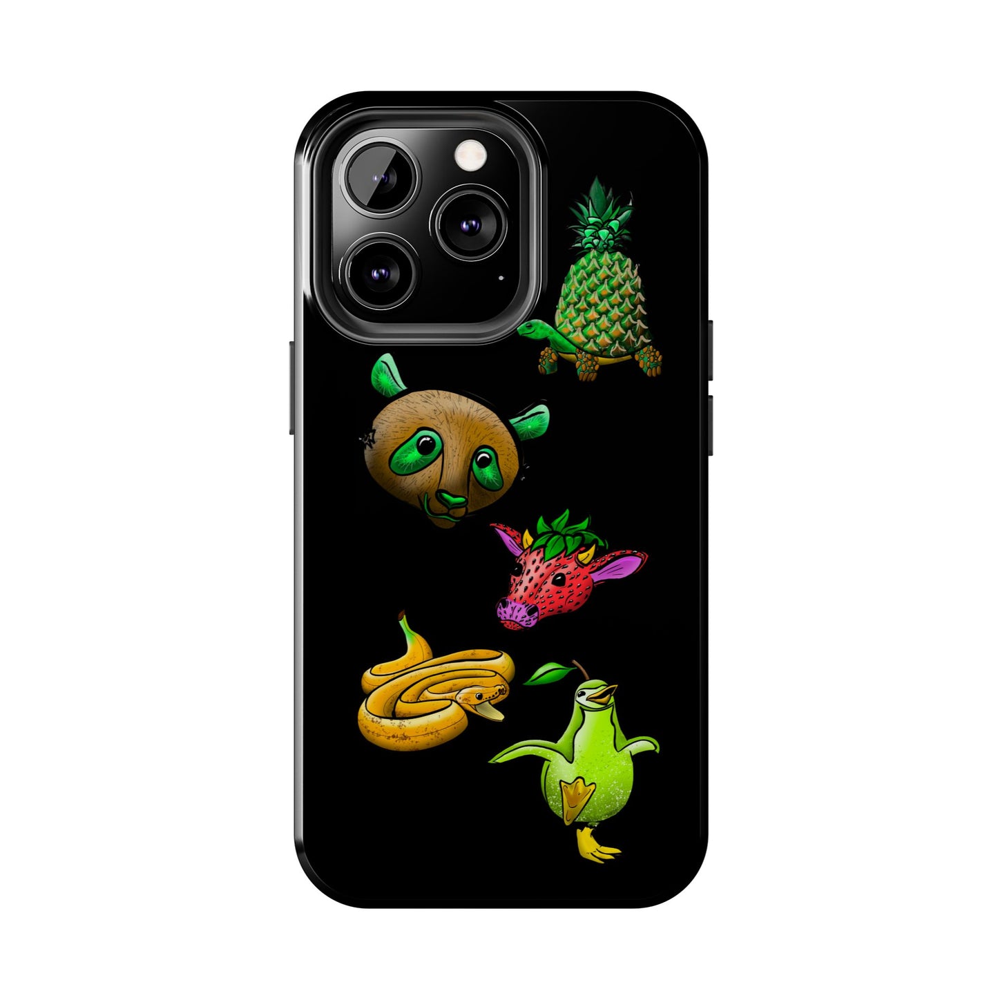 Colorful Animal Design Tough Phone Case - Unique Protection for Wildlife Lovers
