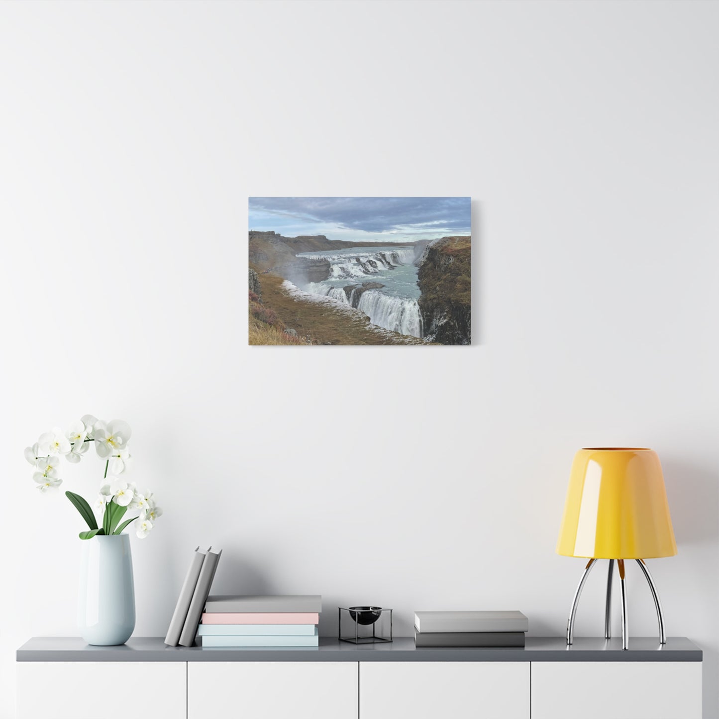 Serene Waterfall Canvas Wall Art - Tranquil Nature Decor