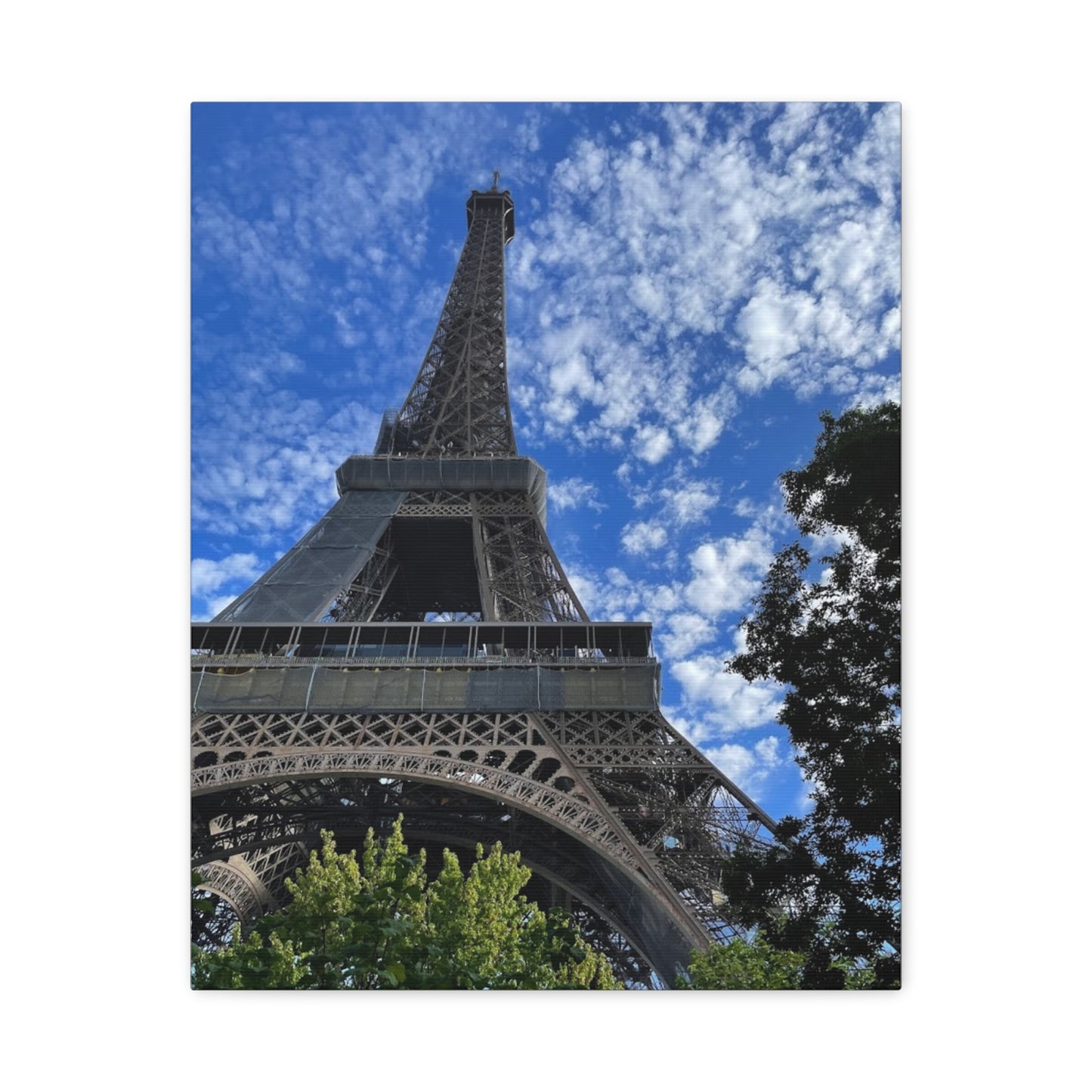 Eiffel Tower Canvas Wall Art – Stretched Matte Print for Paris Lovers