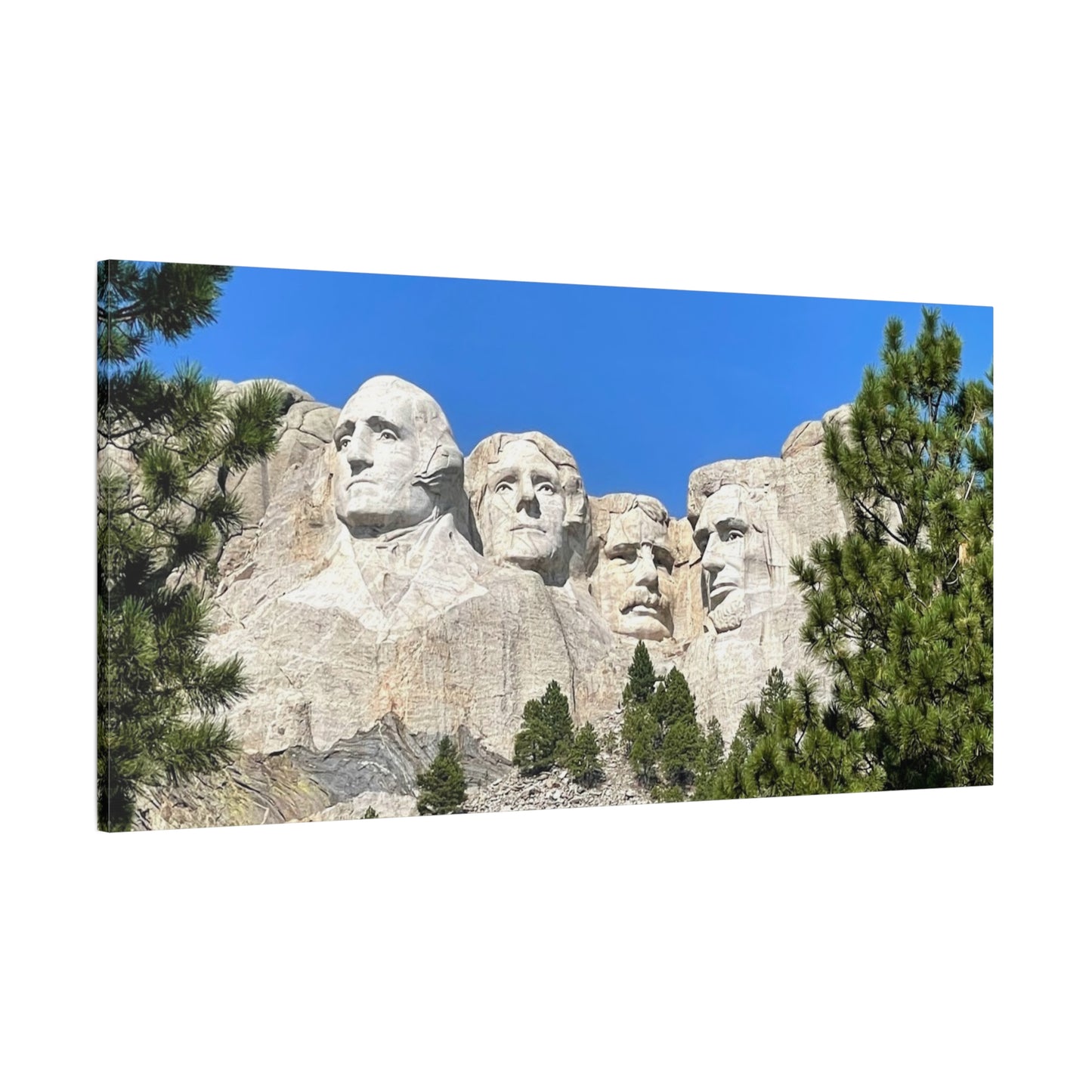 Rustic Mount Rushmore Canvas Art - Stretched Wall Decor