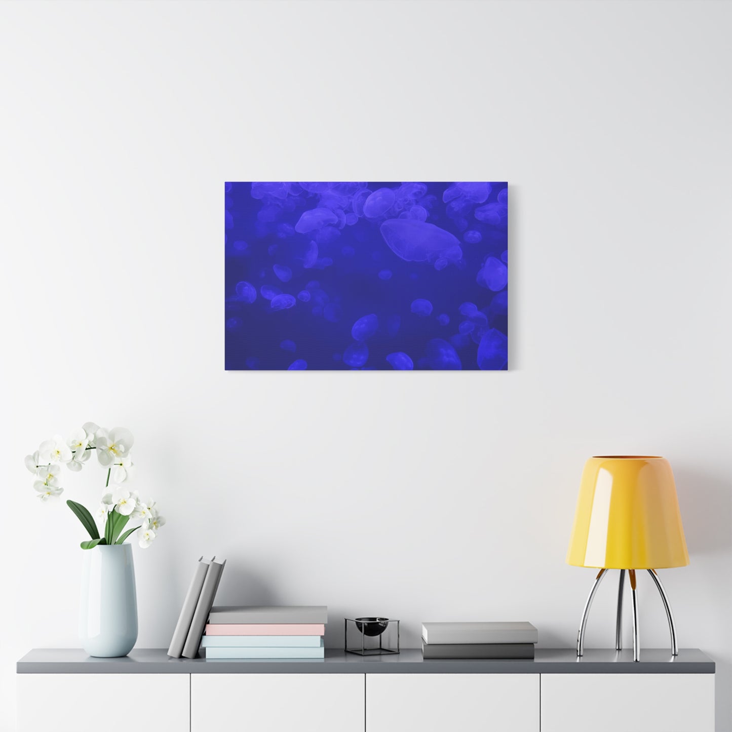 Jellyfish Watercolor Canvas Art - Ocean Theme Wall Decor