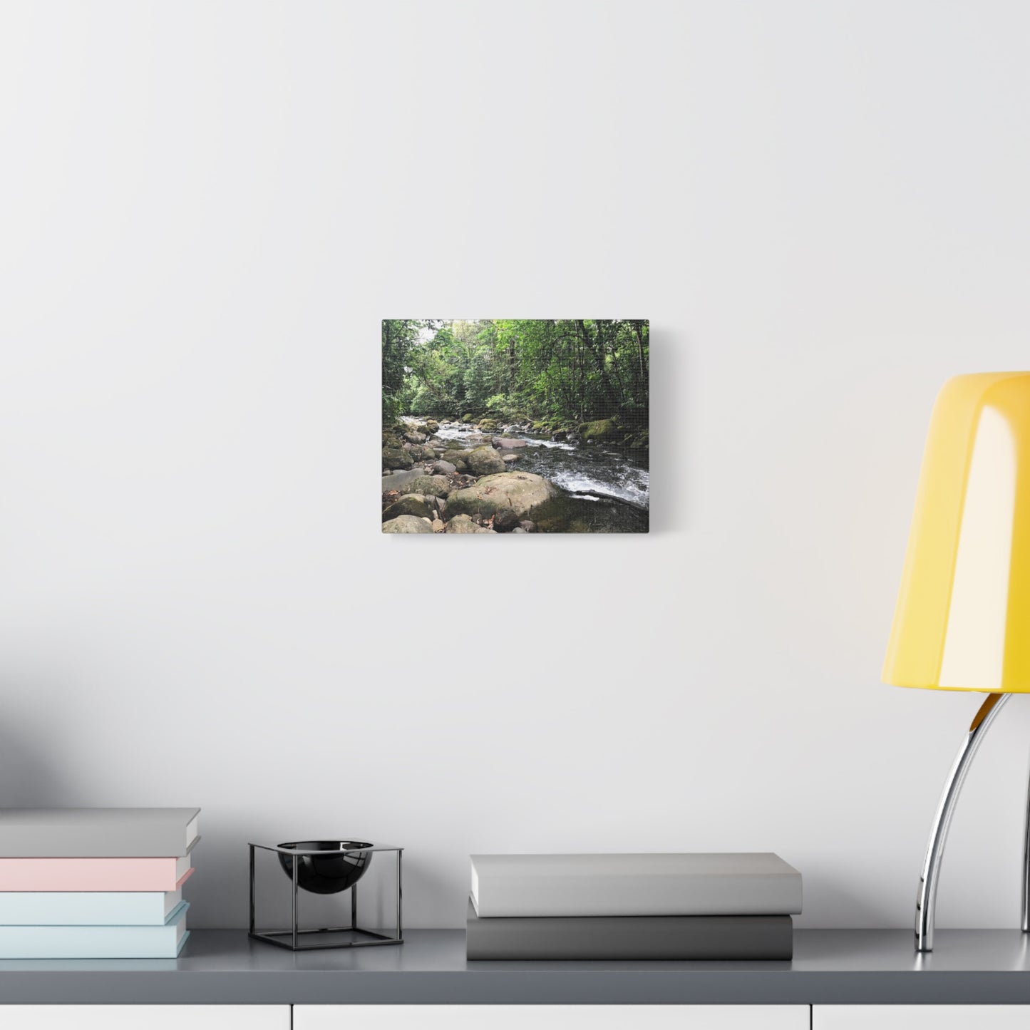 Serene Nature Canvas Wall Art – Tranquil River Landscape, 1.25" Stretched Print