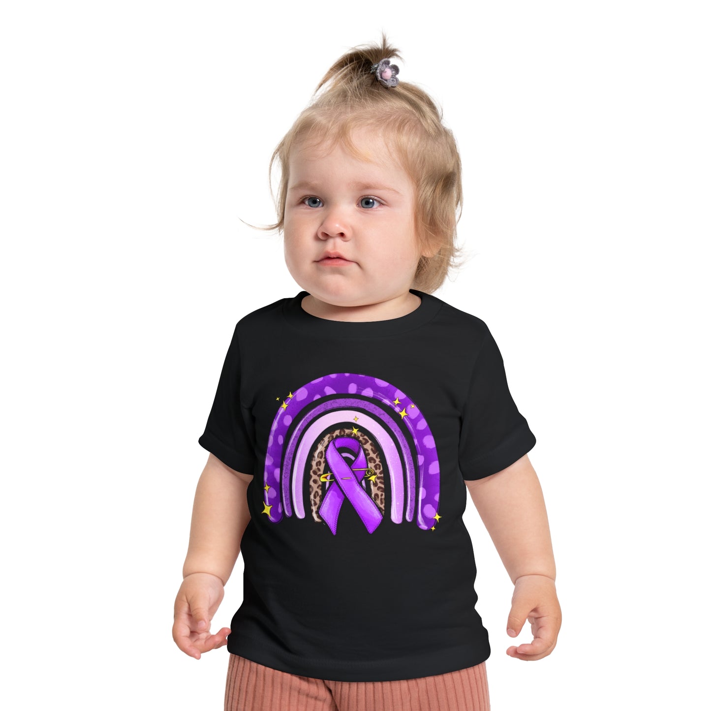 Breast Cancer Rainbow Baby Short Sleeve T-Shirt