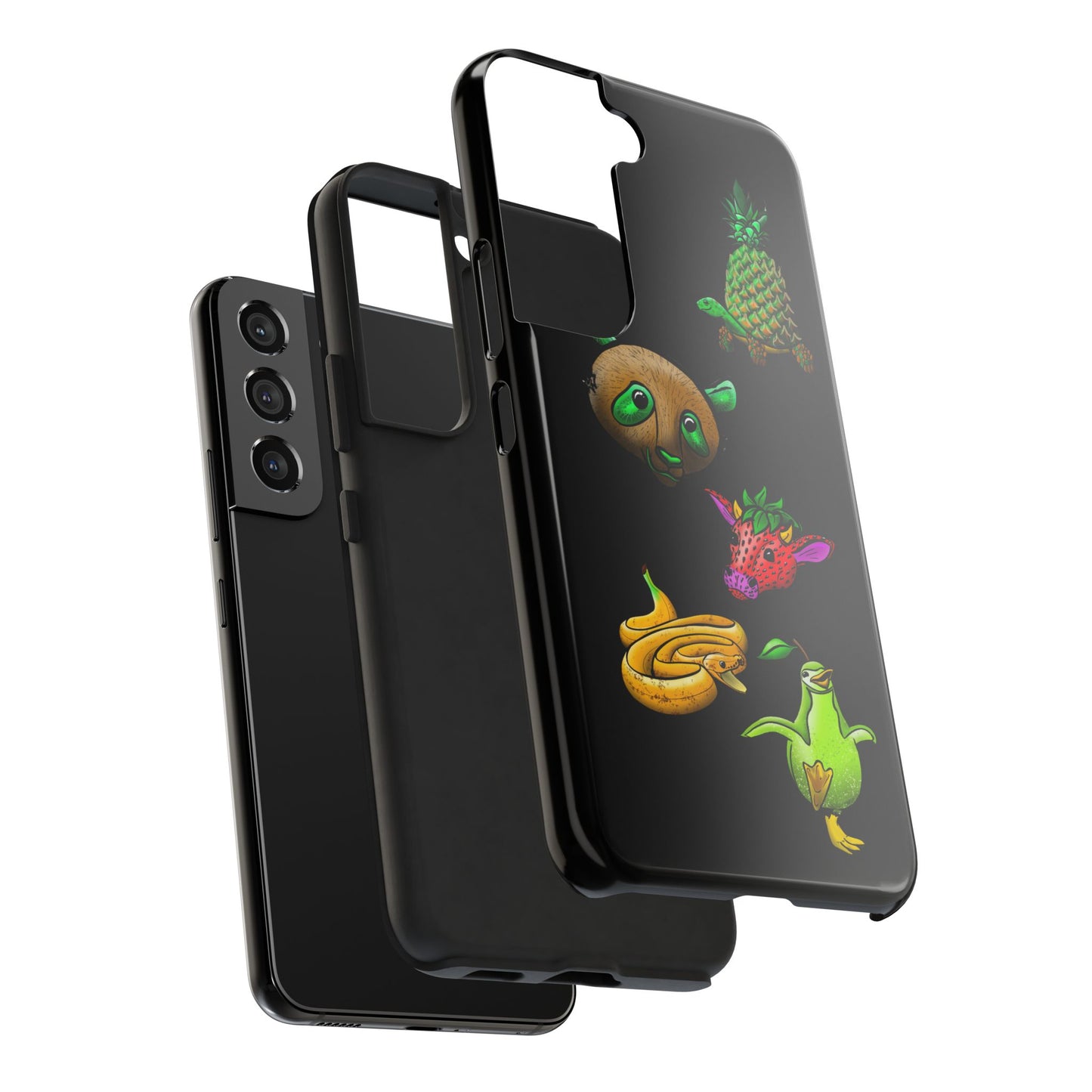 Colorful Animal Design Tough Phone Case - Unique Protection for Wildlife Lovers