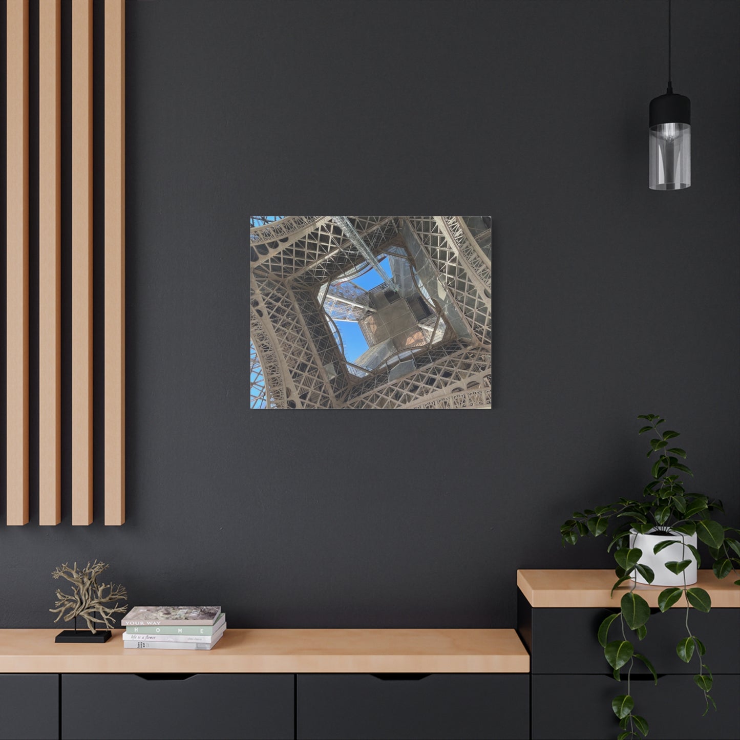 Eiffel Tower Canvas Art Print - Unique Architectural Home Decor