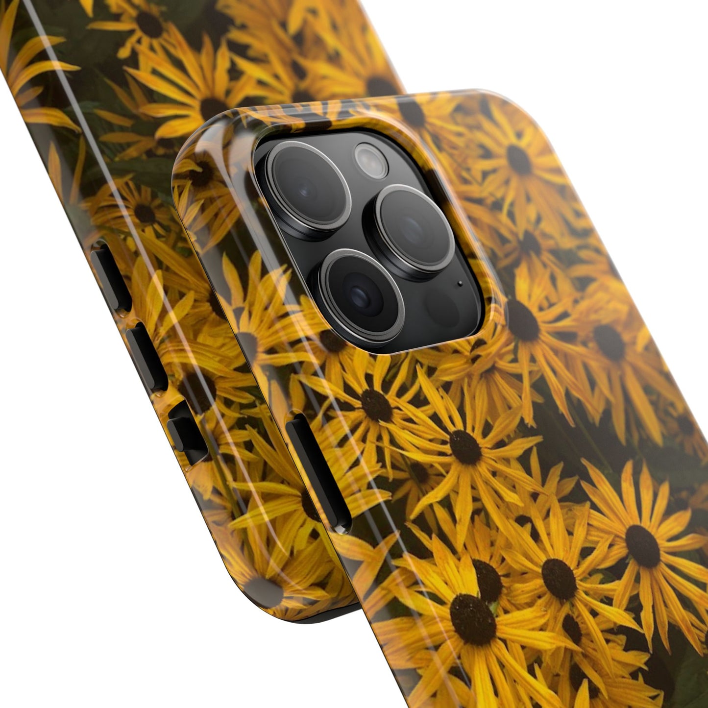 Vibrant Floral Tough Phone Case – Durable Protection with a Sunny Yellow Flower Design